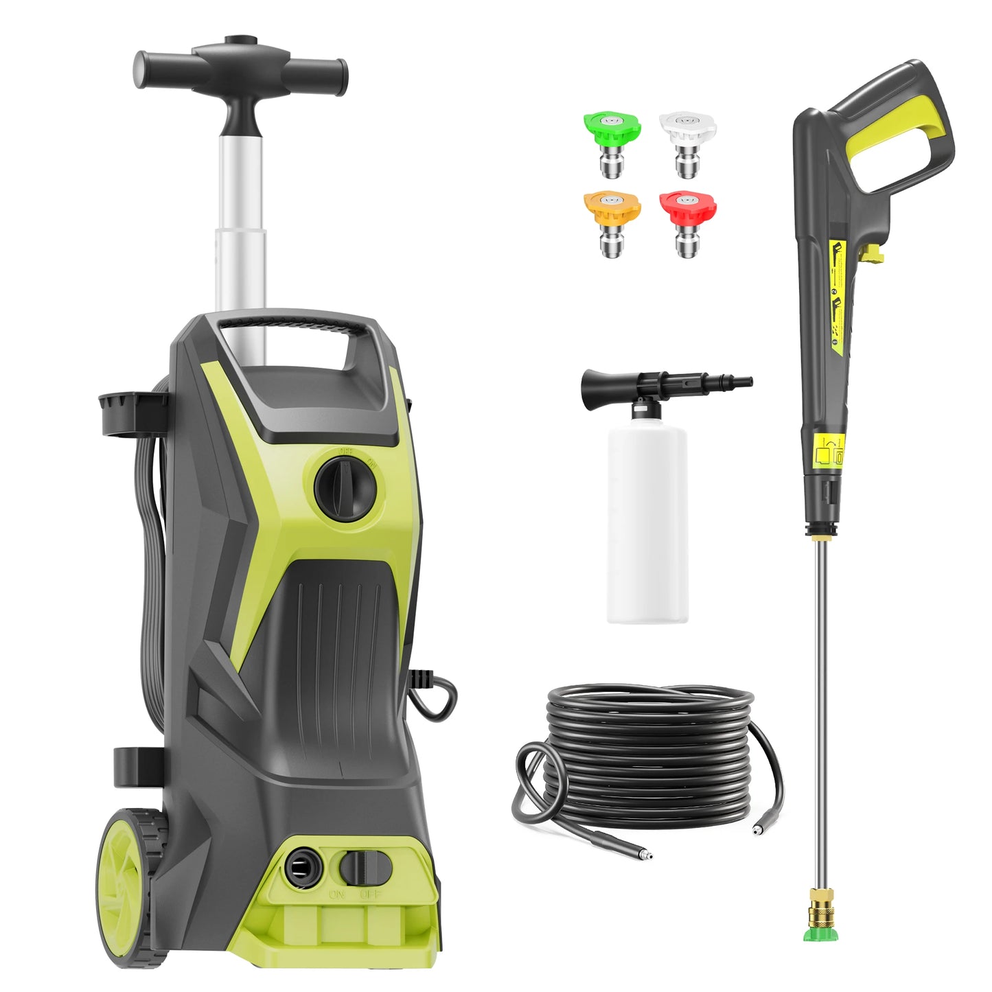 Electric Pressure Washer 4800 PSI Foam Cannon For Car