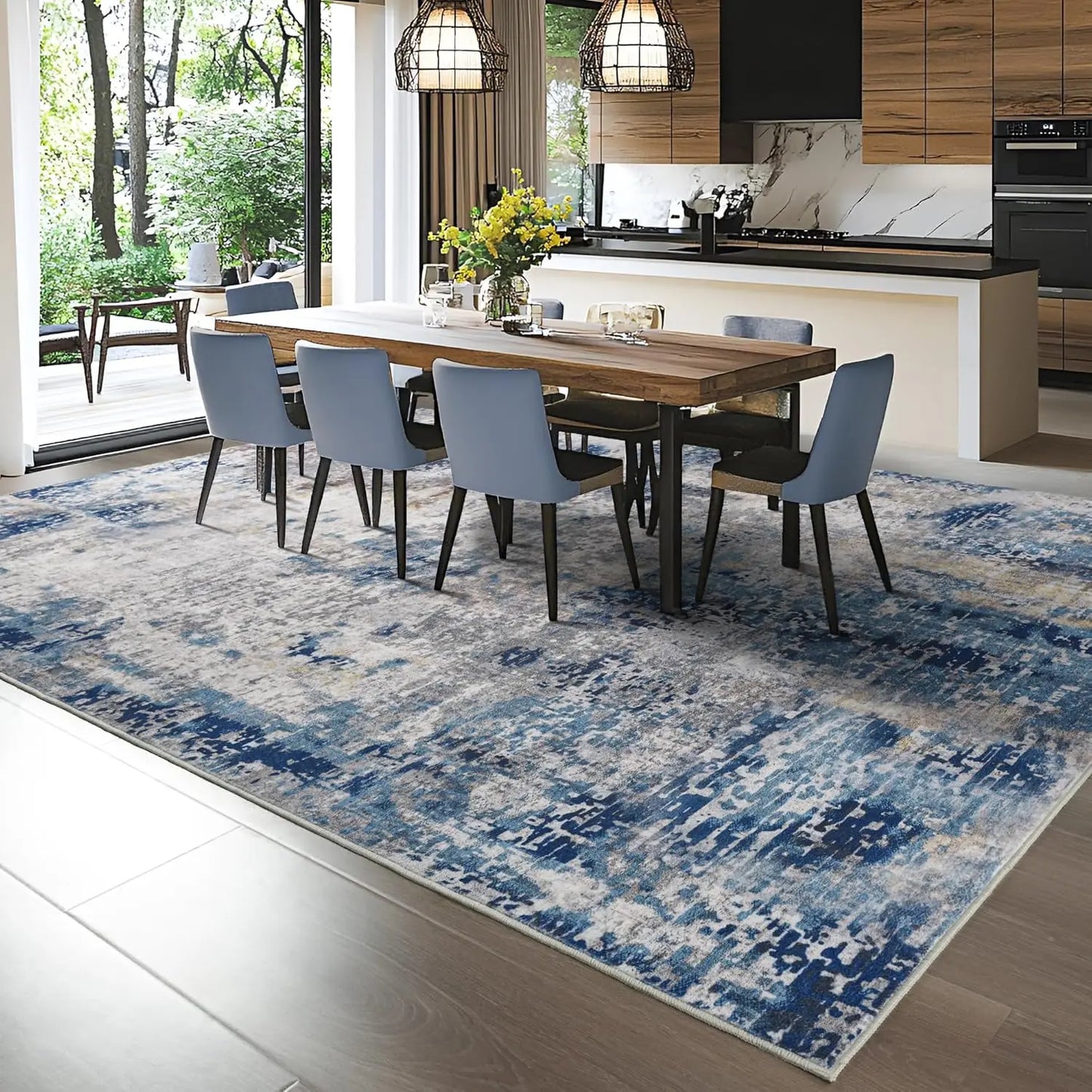 Living Room Area Rugs Soft Large Modern Abstract Area Rug