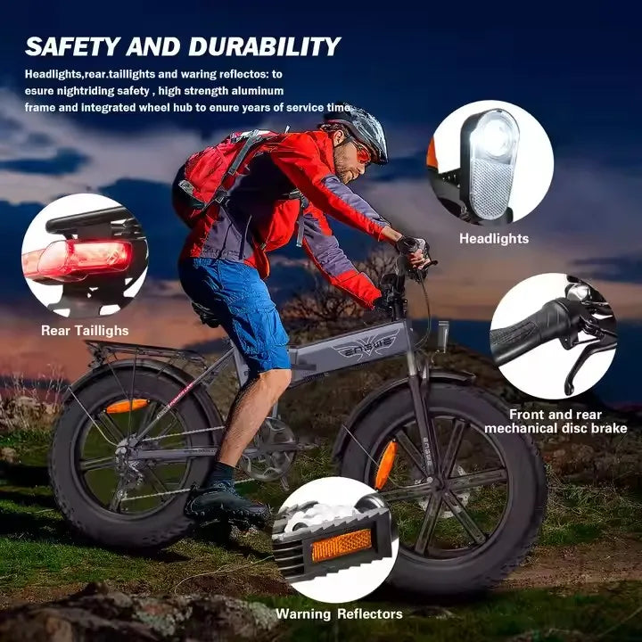 Eu Stock Engwe EP-2 Pro 20 Inch Folding Electric Bike Adult Road Enduro Ebike Affordable Bicycle