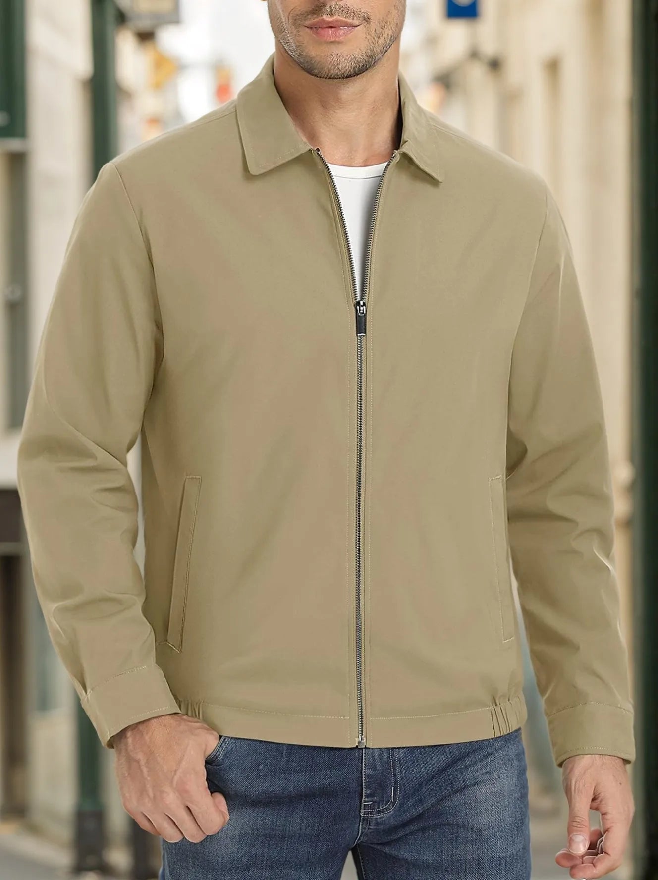 Men's Lightweight Jacket - Windproof and Waterproof for Outdoors