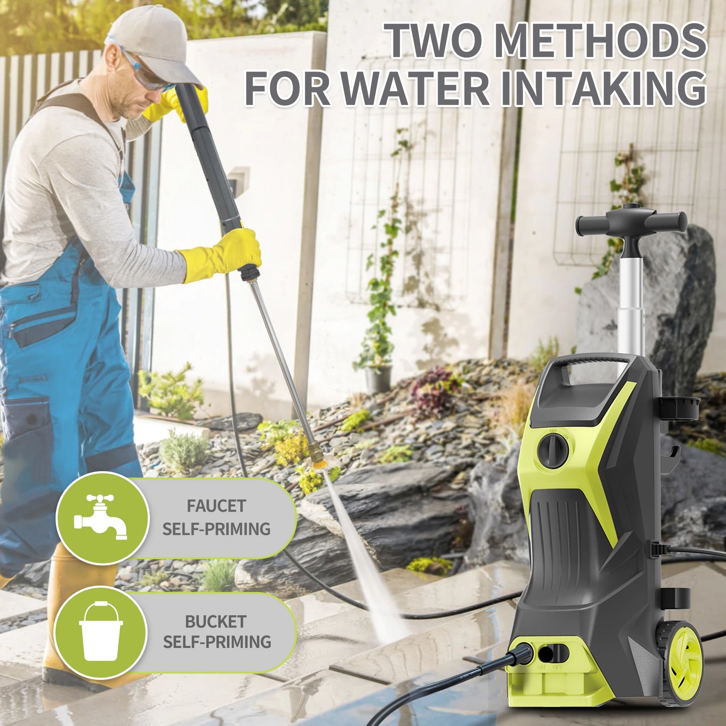 Electric Pressure Washer 4800 PSI Foam Cannon For Car