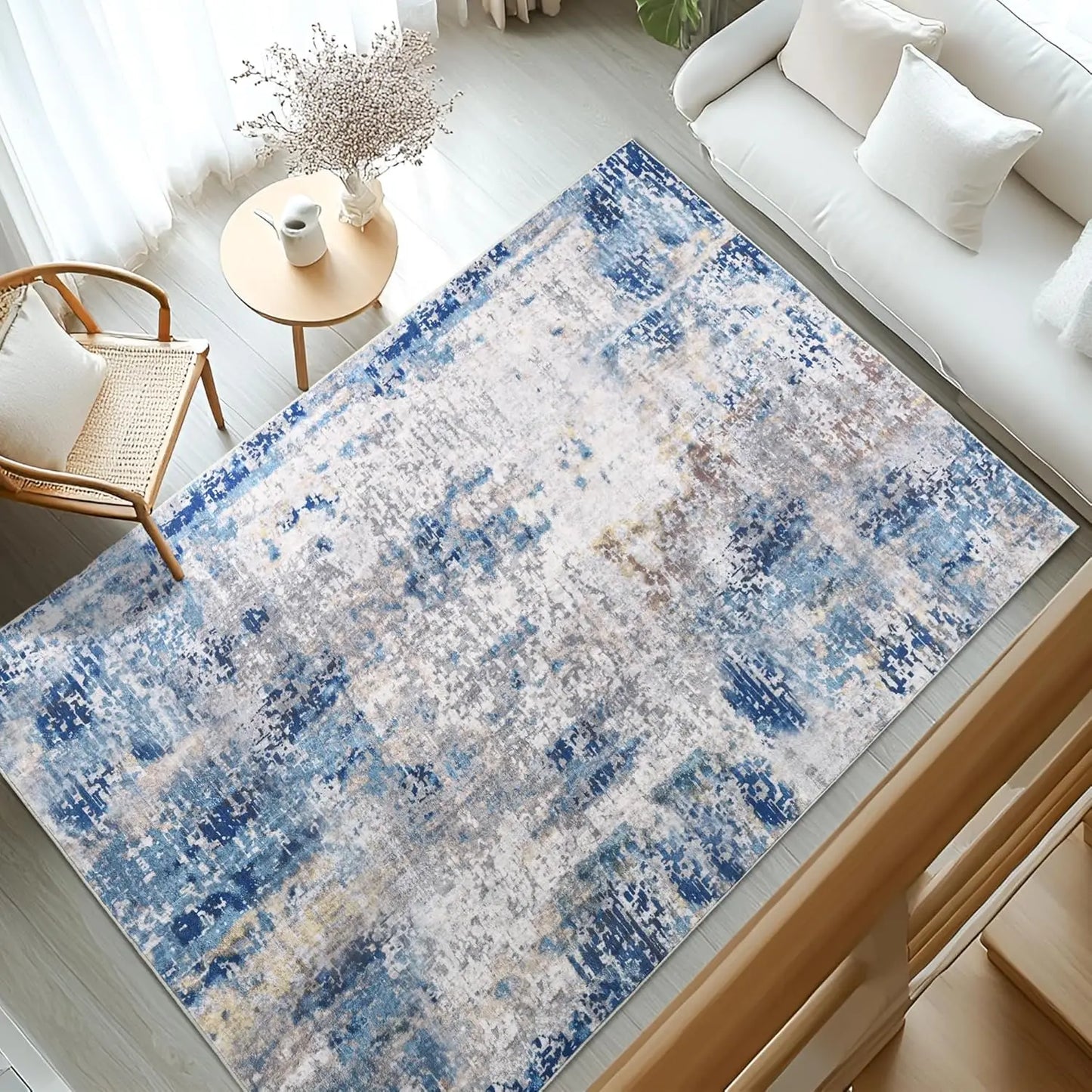 Living Room Area Rugs Soft Large Modern Abstract Area Rug