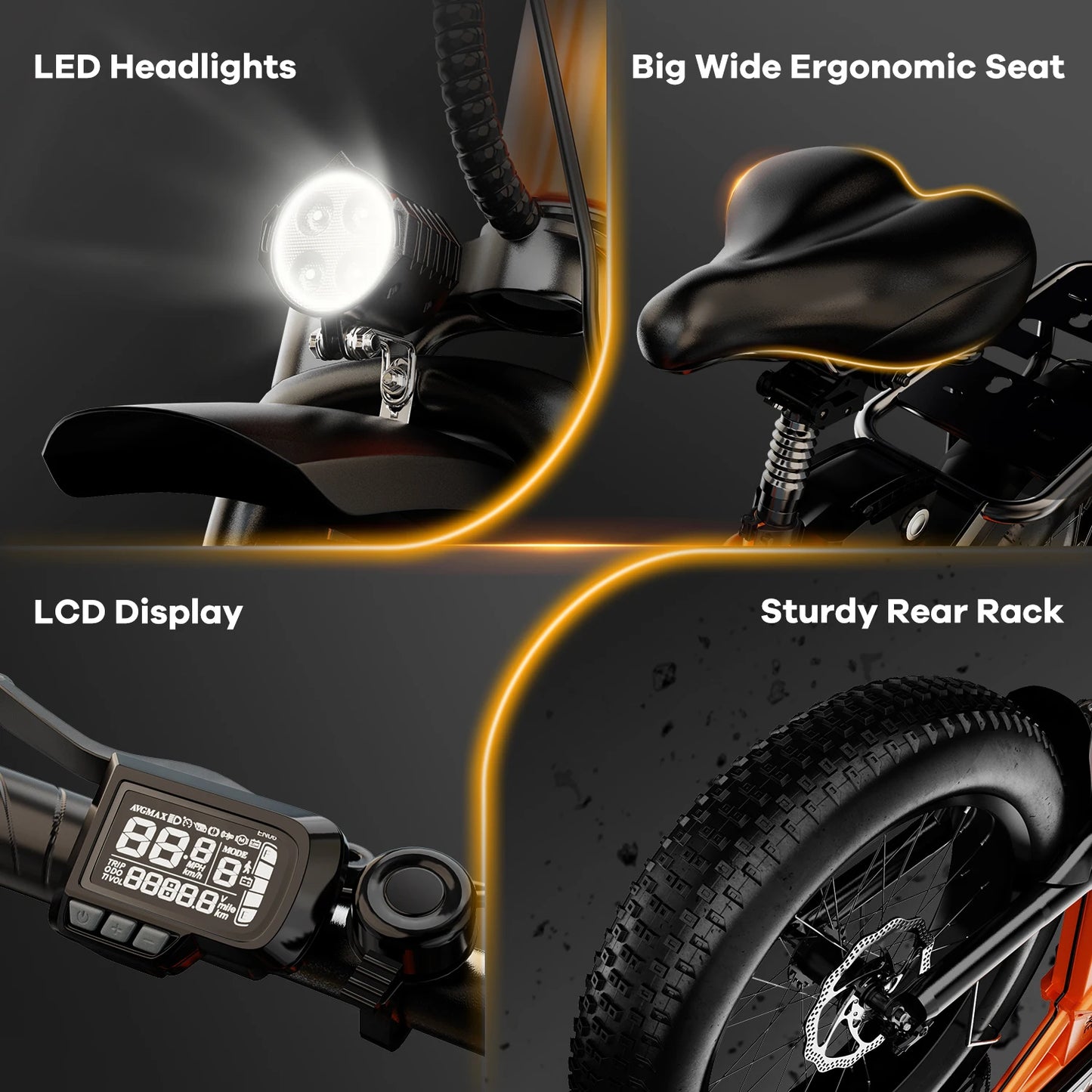 Cybervelo EK4 Electric Bicycle 48V 20.8Ah Long Range