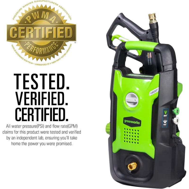 Greenworks 1600 PSI Electric Pressure Washer Ultra Compact