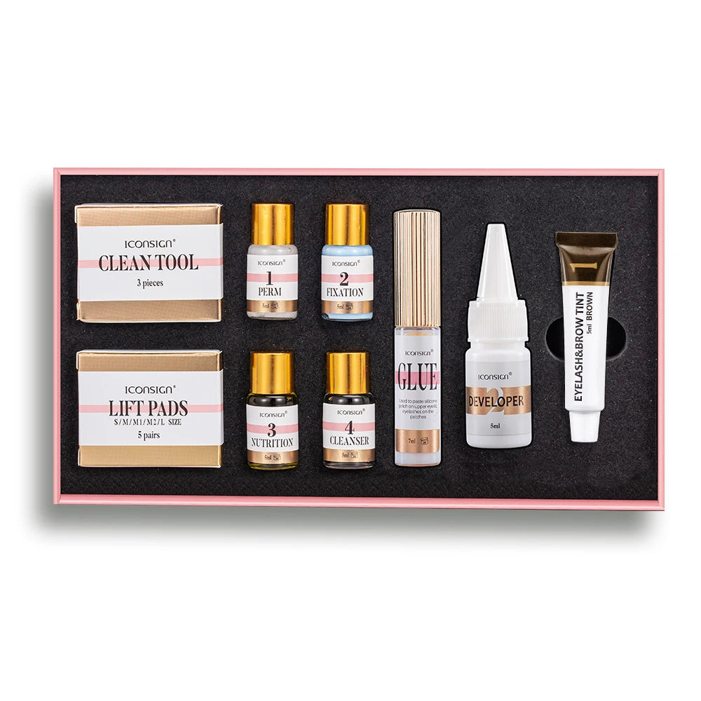 Professional Eyelash Lifting and Tinting Makeup Tools Kit for Curling and Lengthening