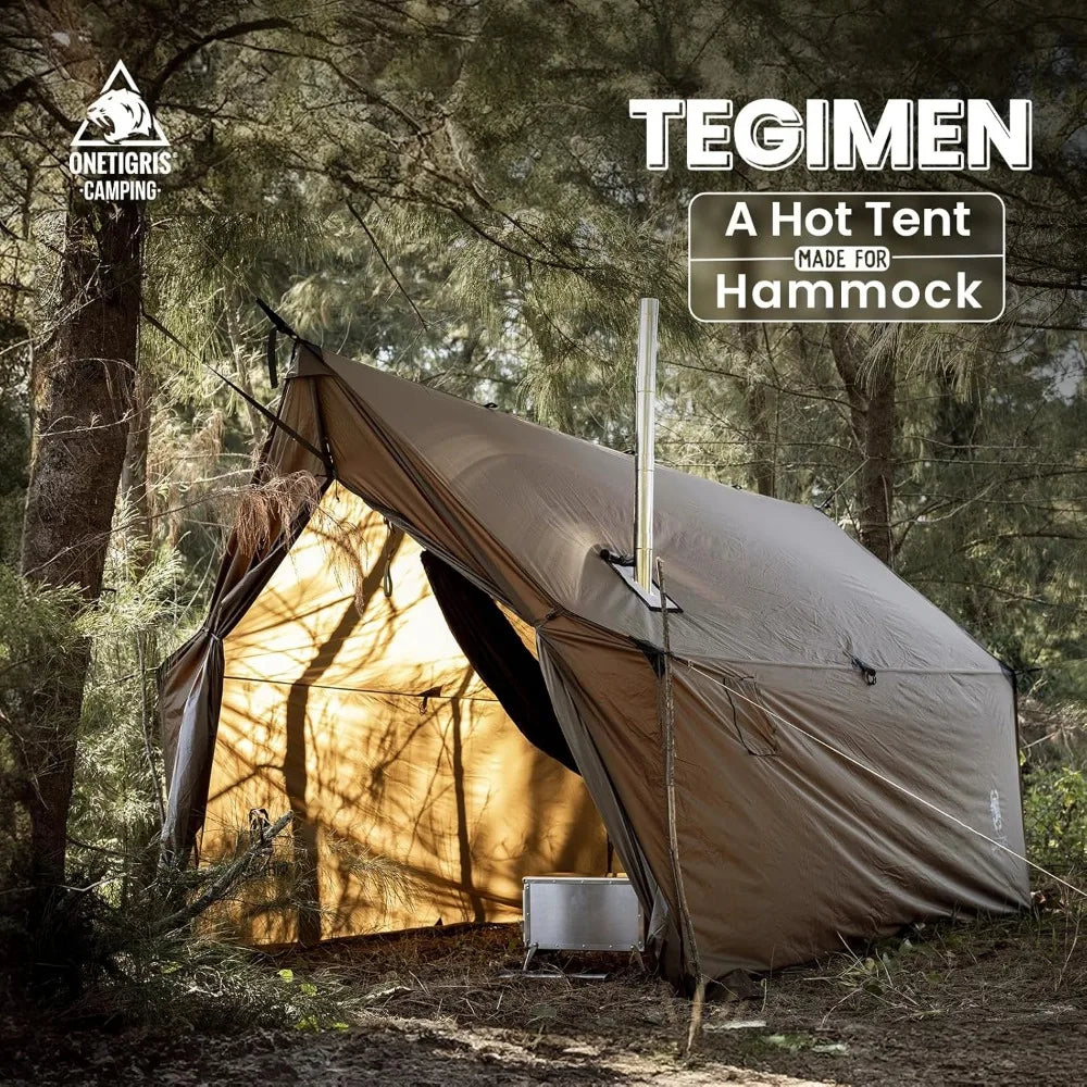 OneTigris Tegimen Hammock Tent With Stove Jack Snow Skirt