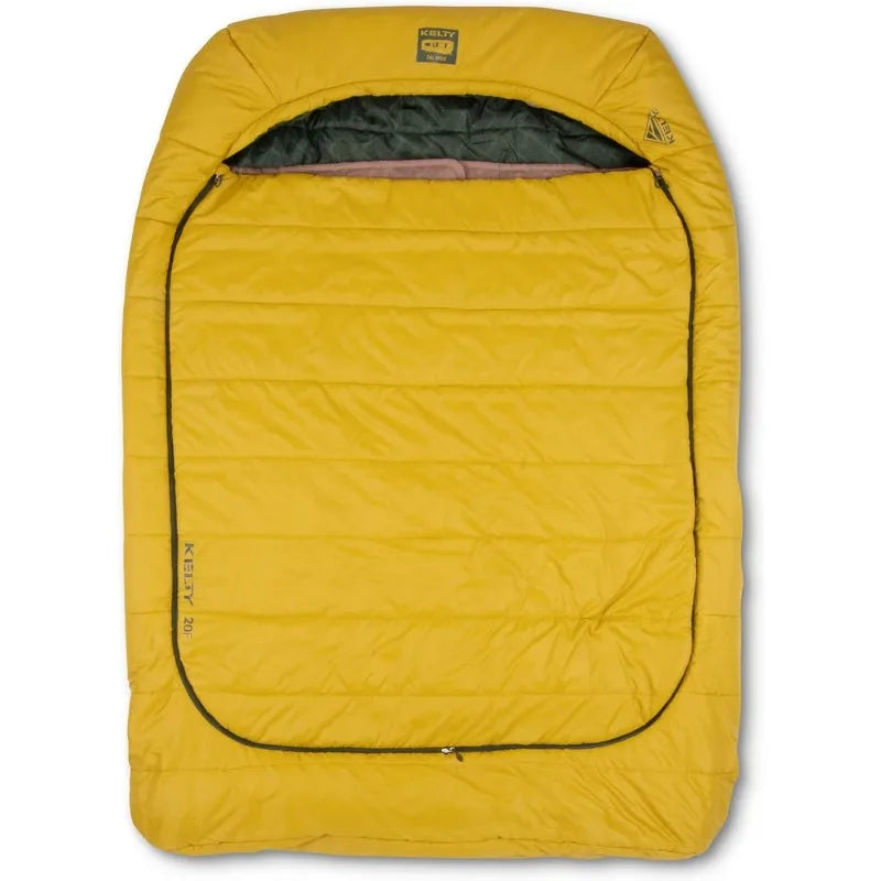 Kelty Tru Comfort Doublewide 20 Degree Sleeping Bag Two Person Synthetic Camping Bag for Couples and Family Adventures
