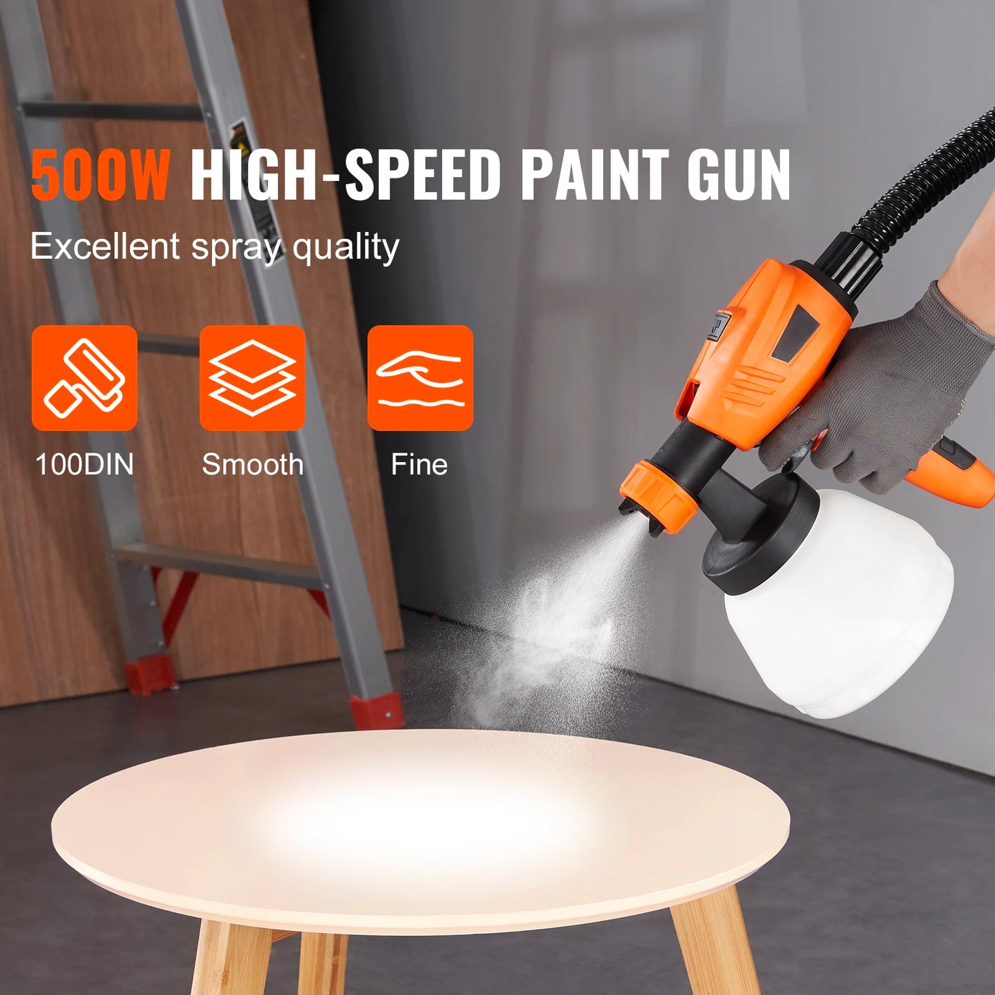 SucceBuy HVLP Paint Sprayer 1300ml Electric Spray Gun