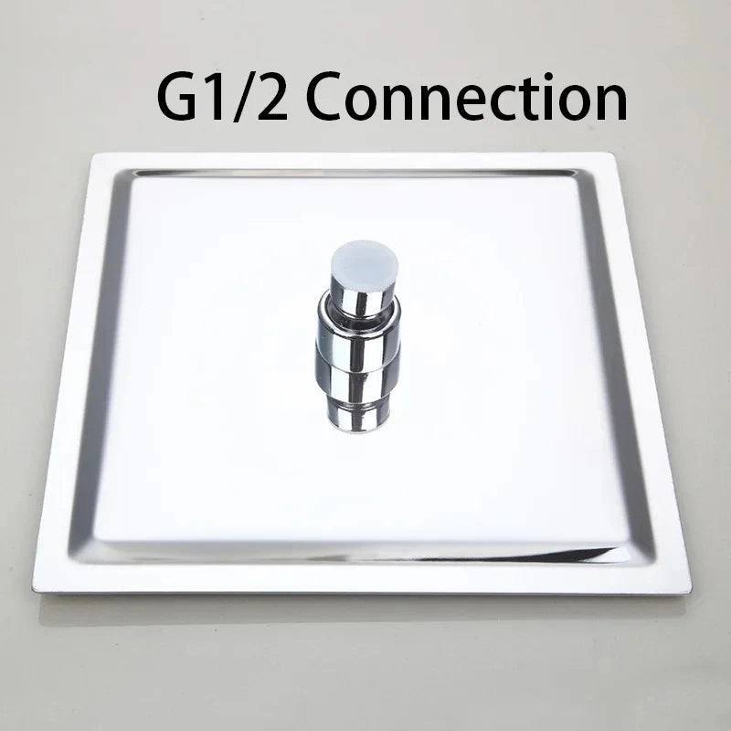 Shower Head 16 Inch Premium Rainfall Square Stainless Chrome