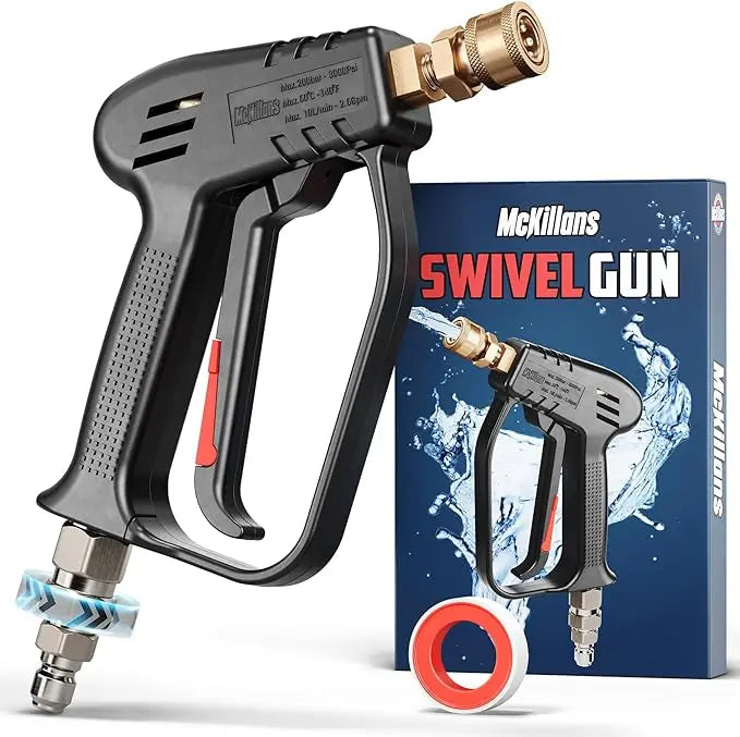 McKillans Short Pressure Washer Gun With Swivel Connector