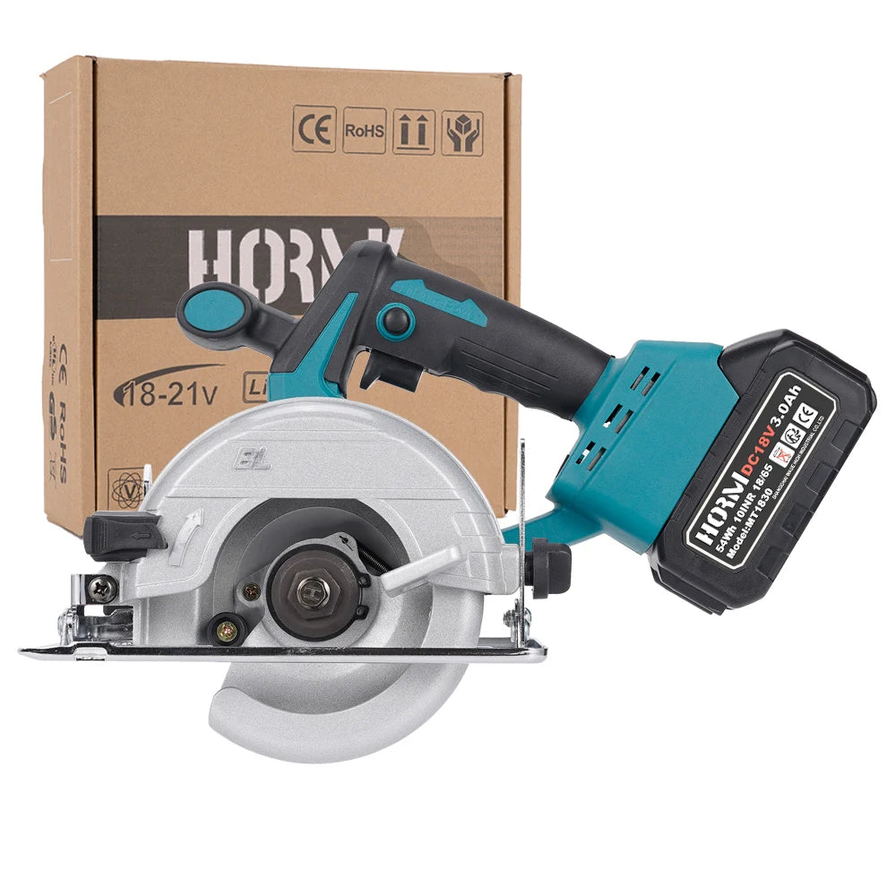 125mm Brushless Mini Circular Saw Cordless 0 to 45 Degree