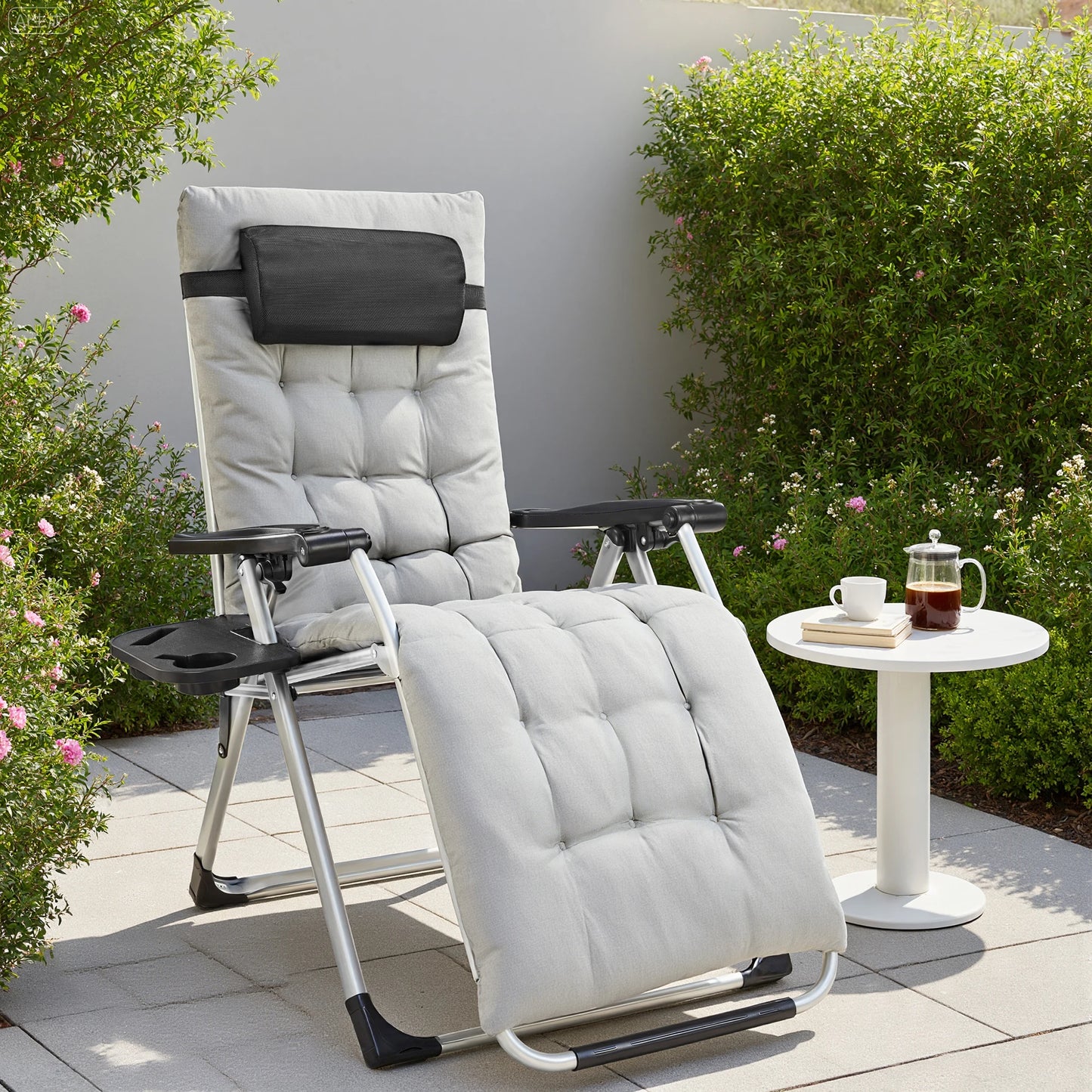 JHK Zero Gravity Recliner Set of 2 Cup Holder Trays