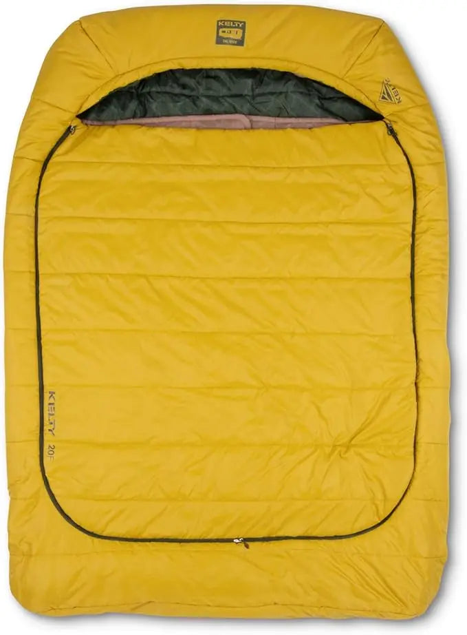 Kelty Tru Comfort Doublewide 20 Degree Sleeping Bag Two Person Synthetic Camping Bag for Couples and Family Adventures