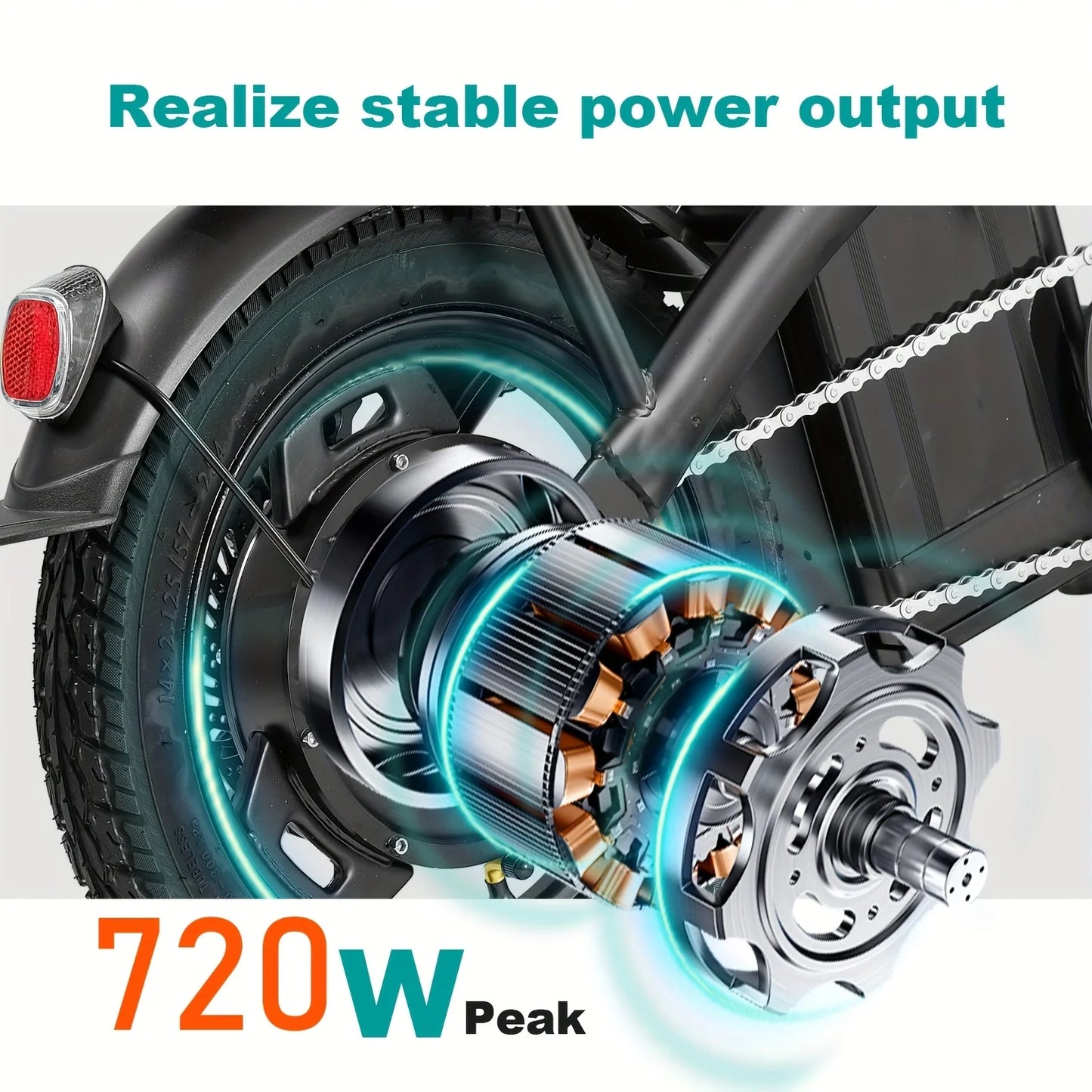 400W Dual Disc Brake Adult Foldable Electric Bicycle