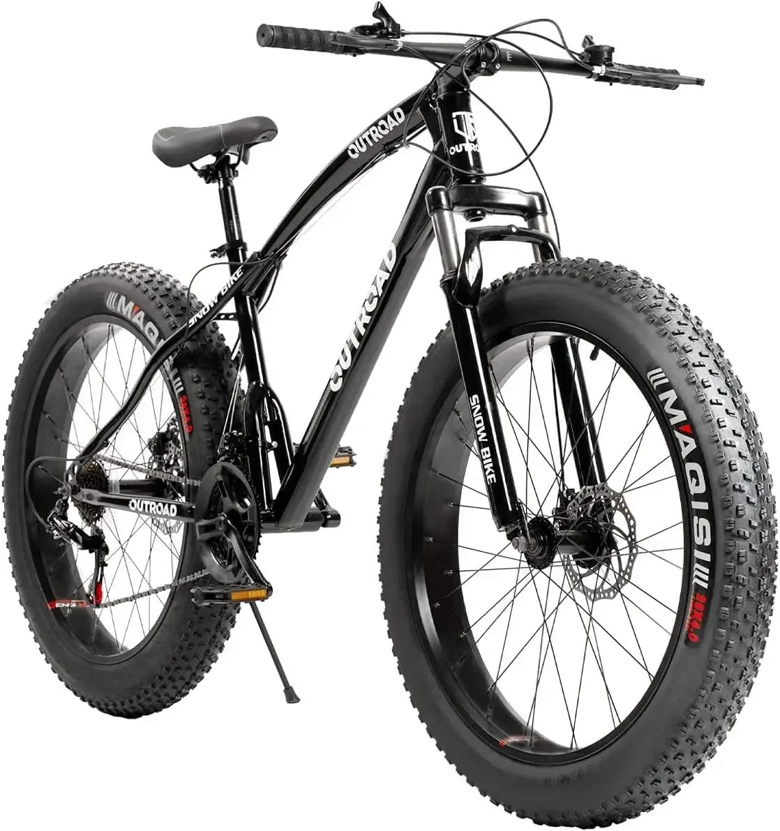 Mountain Bike with 26 Inch Fat Tire 21 Speed High Carbon Steel Frame