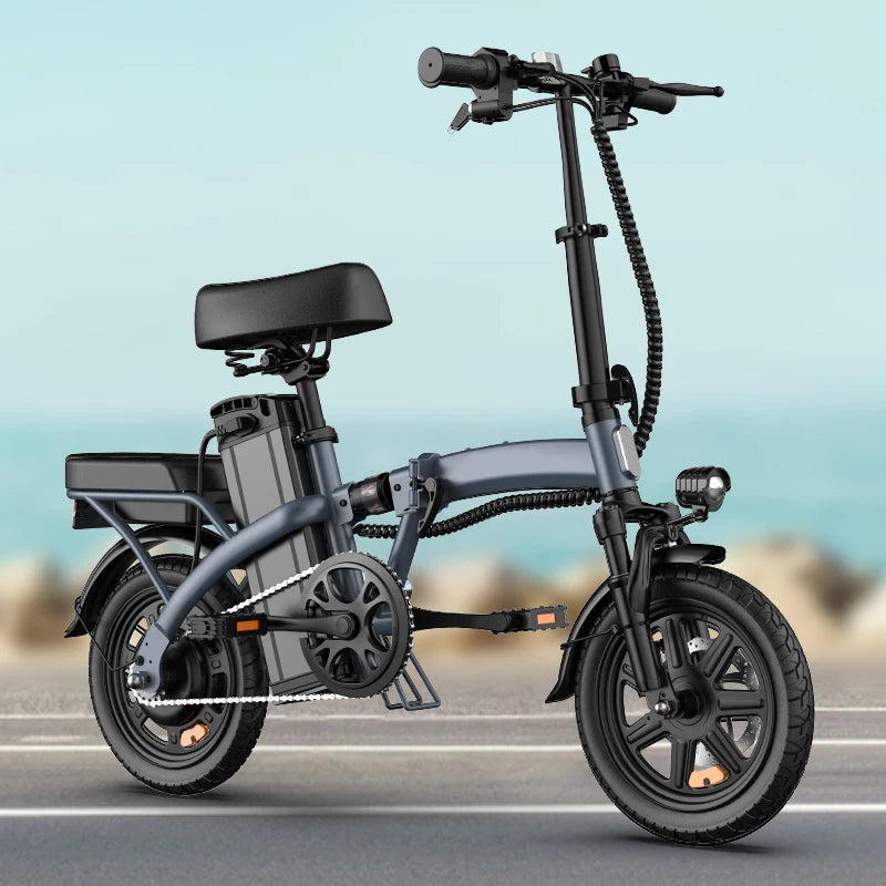 14In Foldable E Bike Peak 500W 48V Battery 40 Mile Range