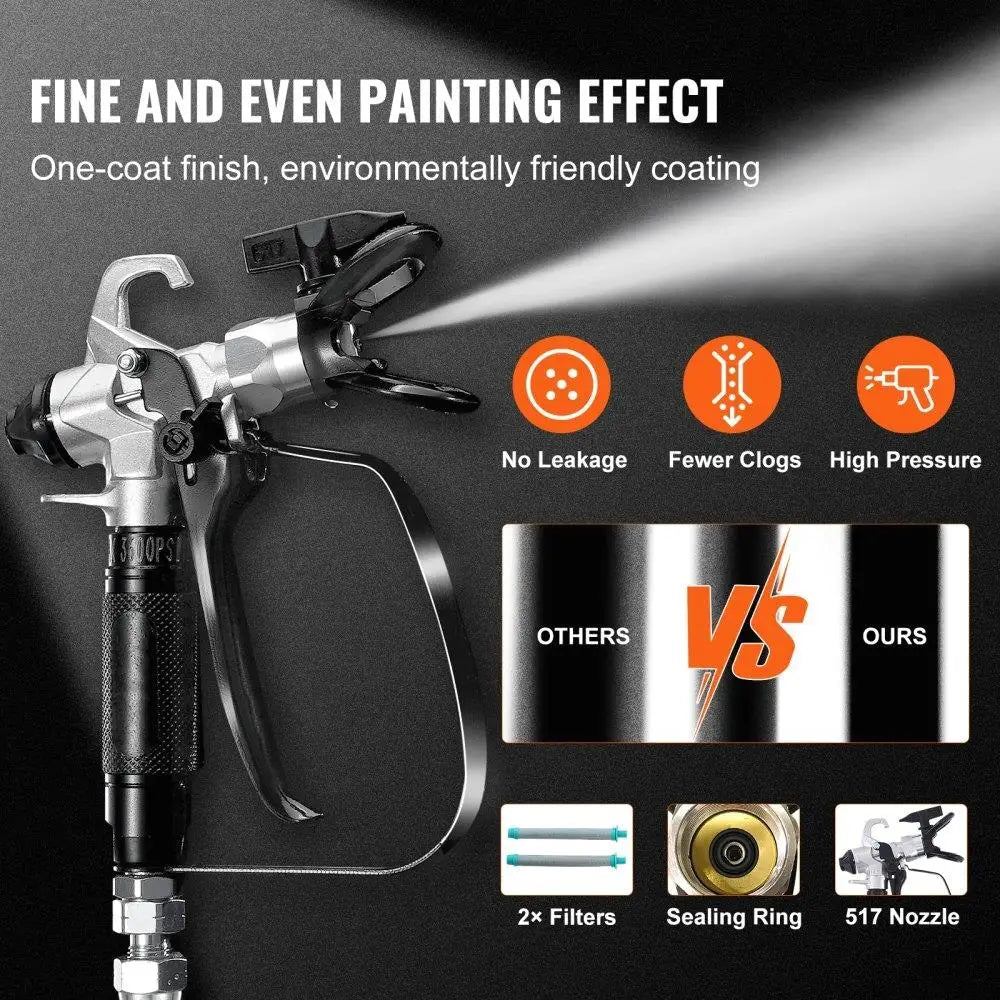 950W Electric Airless Paint Sprayer 3000 PSI Fine Finish