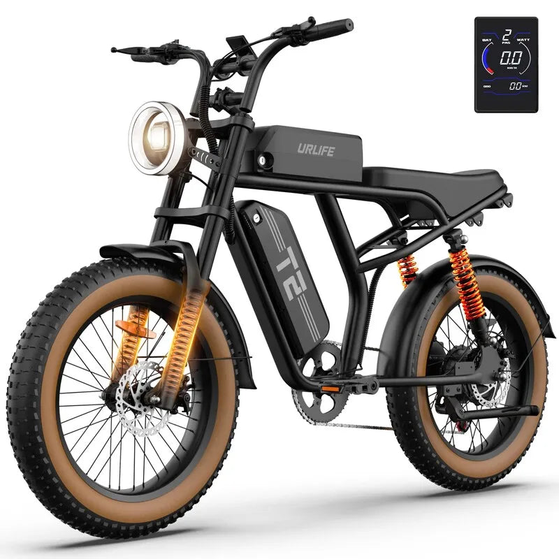 Peak 1500W Electric Mountain Bike Removable 48V Battery