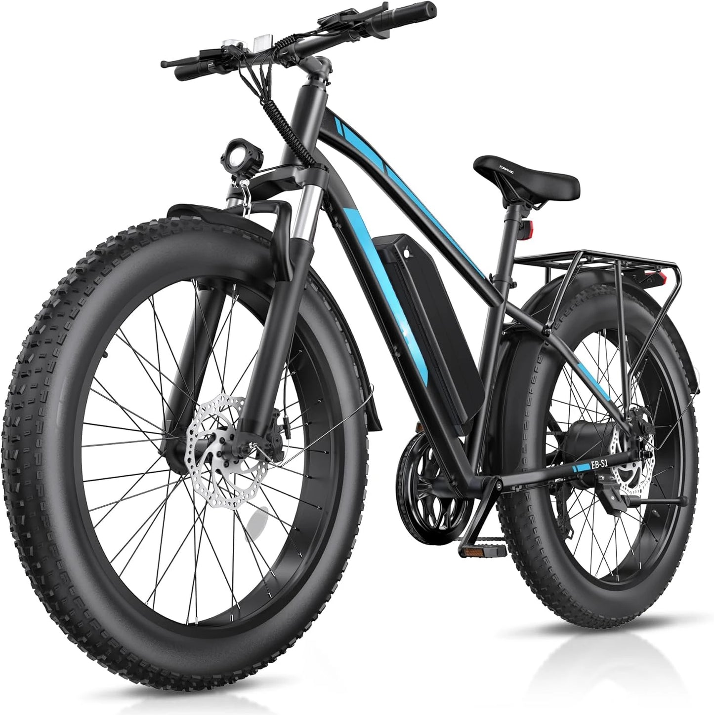 Electric Bike Peak 1000W Ebike 25MPH 60Miles Fat Tire