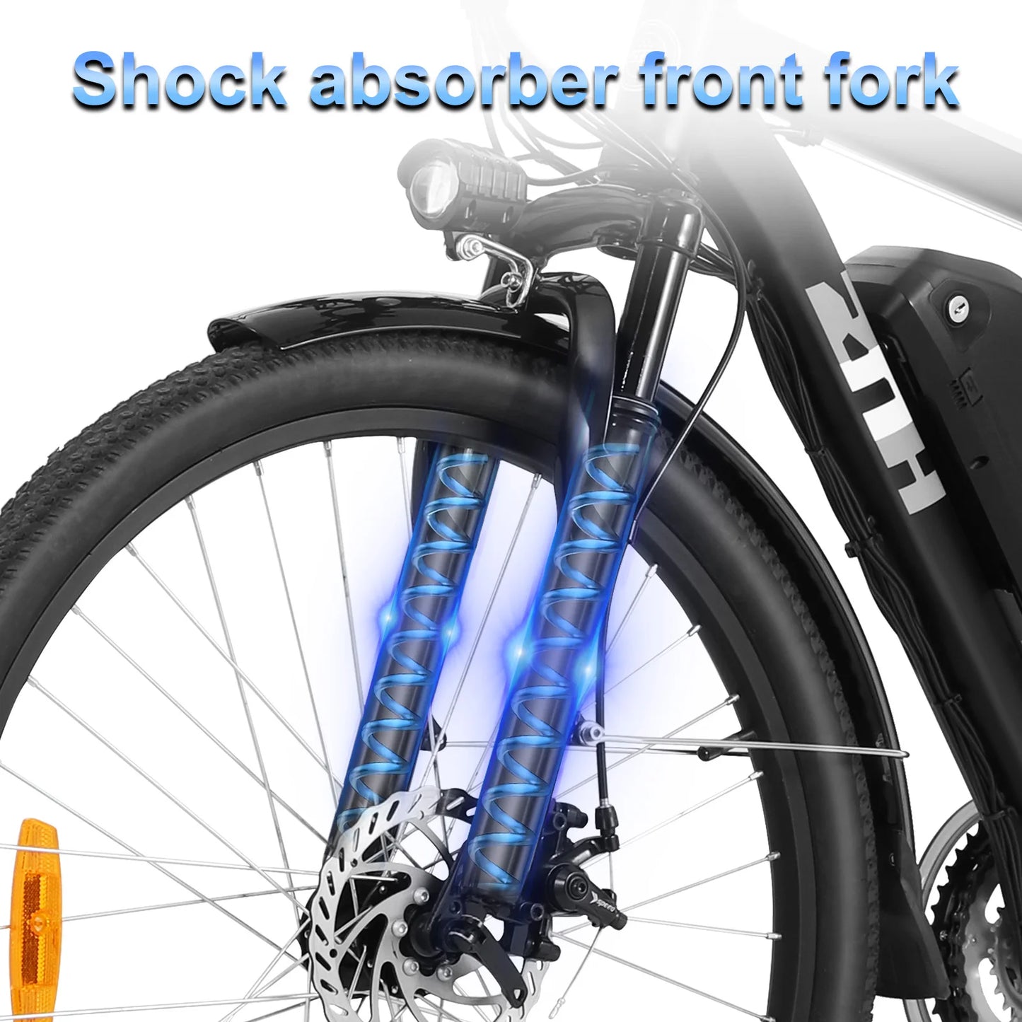 1000W 48V Electric Mountain Bike 26 Inch Removable Battery