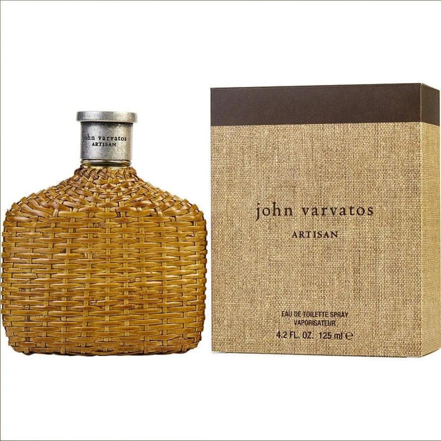 John Varvatos Artisan 4.2oz EDT Spy Yellow Rattan Weave 125ml