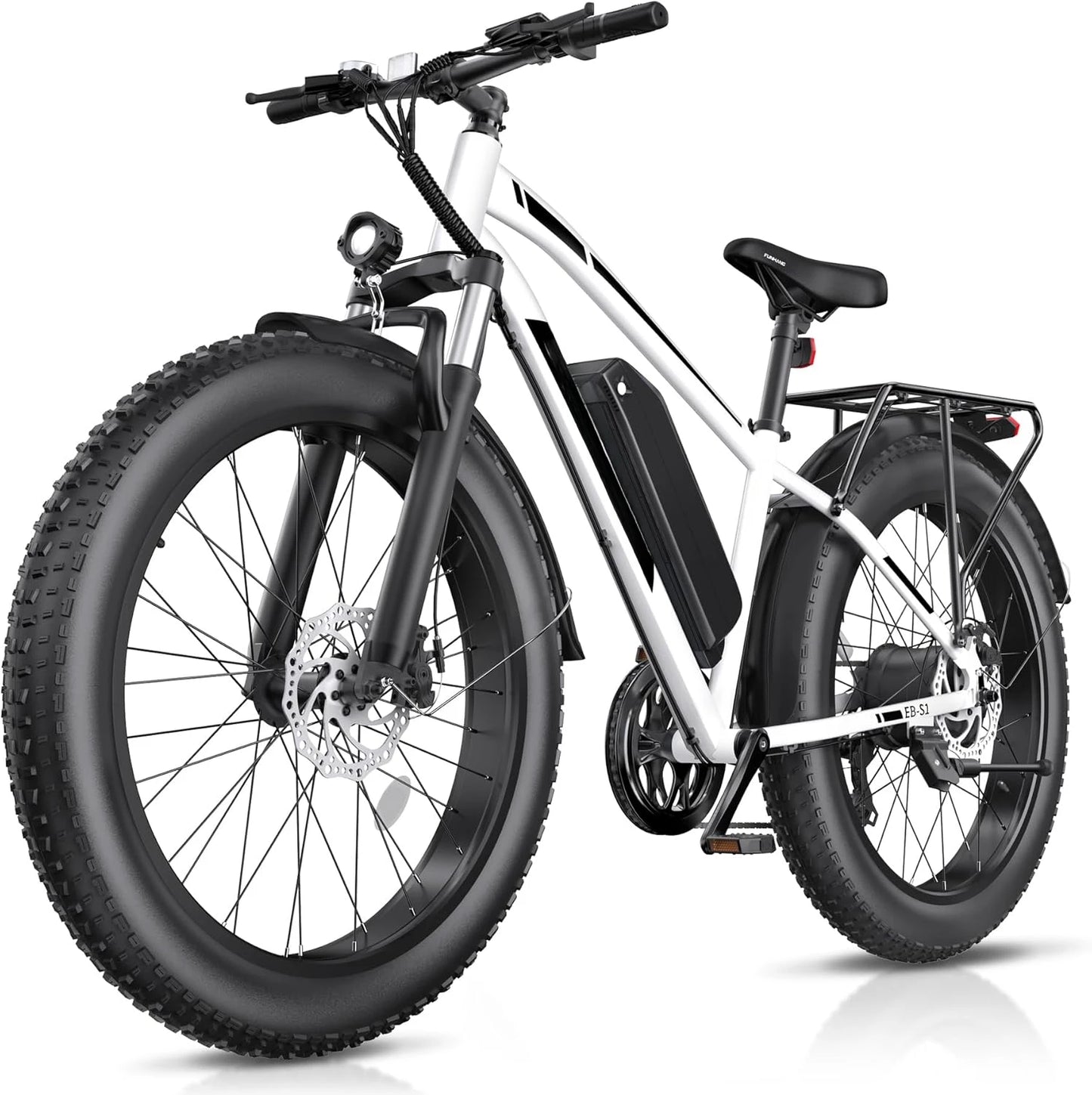 Electric Bike Peak 1000W Ebike 25MPH 60Miles Fat Tire