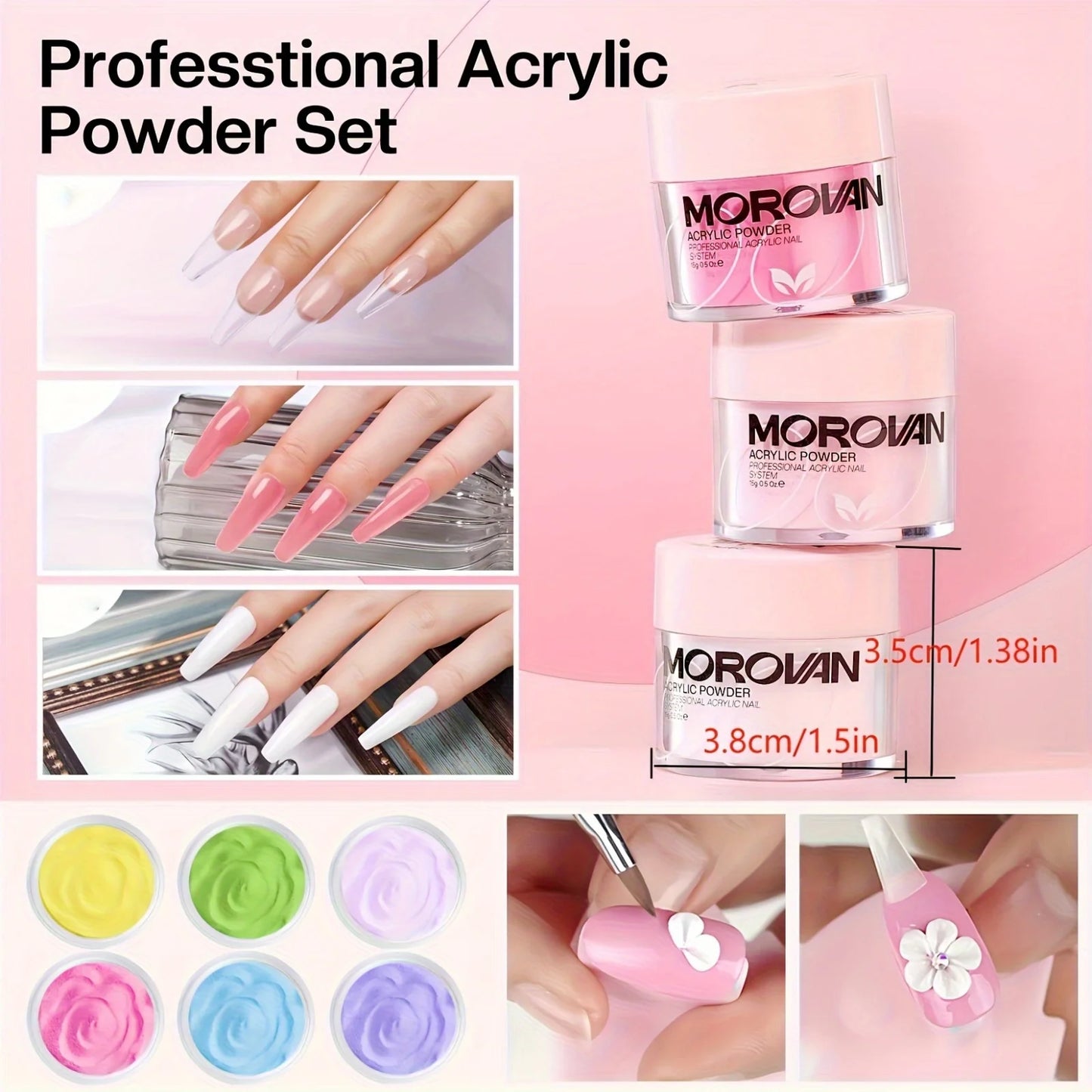 Morovan Acrylic Nail Kit for Beginners
