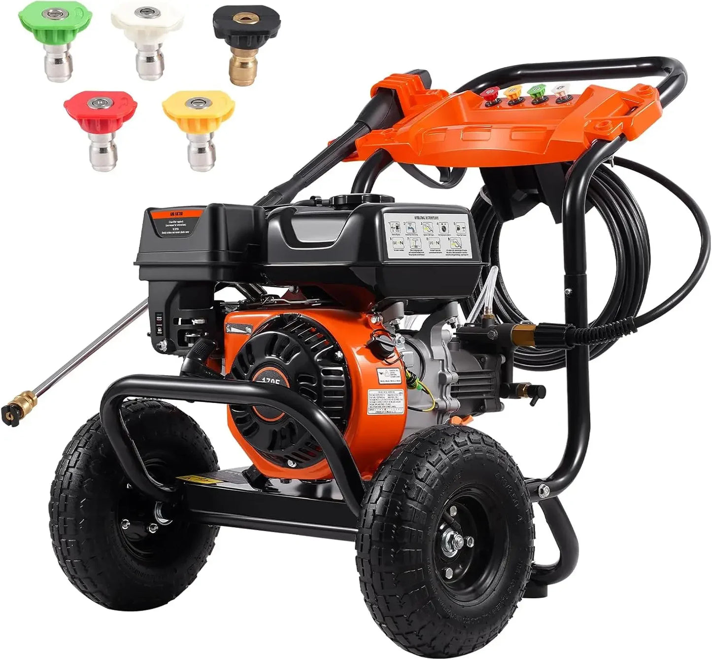 Gas Pressure Washer 3500 PSI 2.6 GPM Aluminum Pump Spray Gun