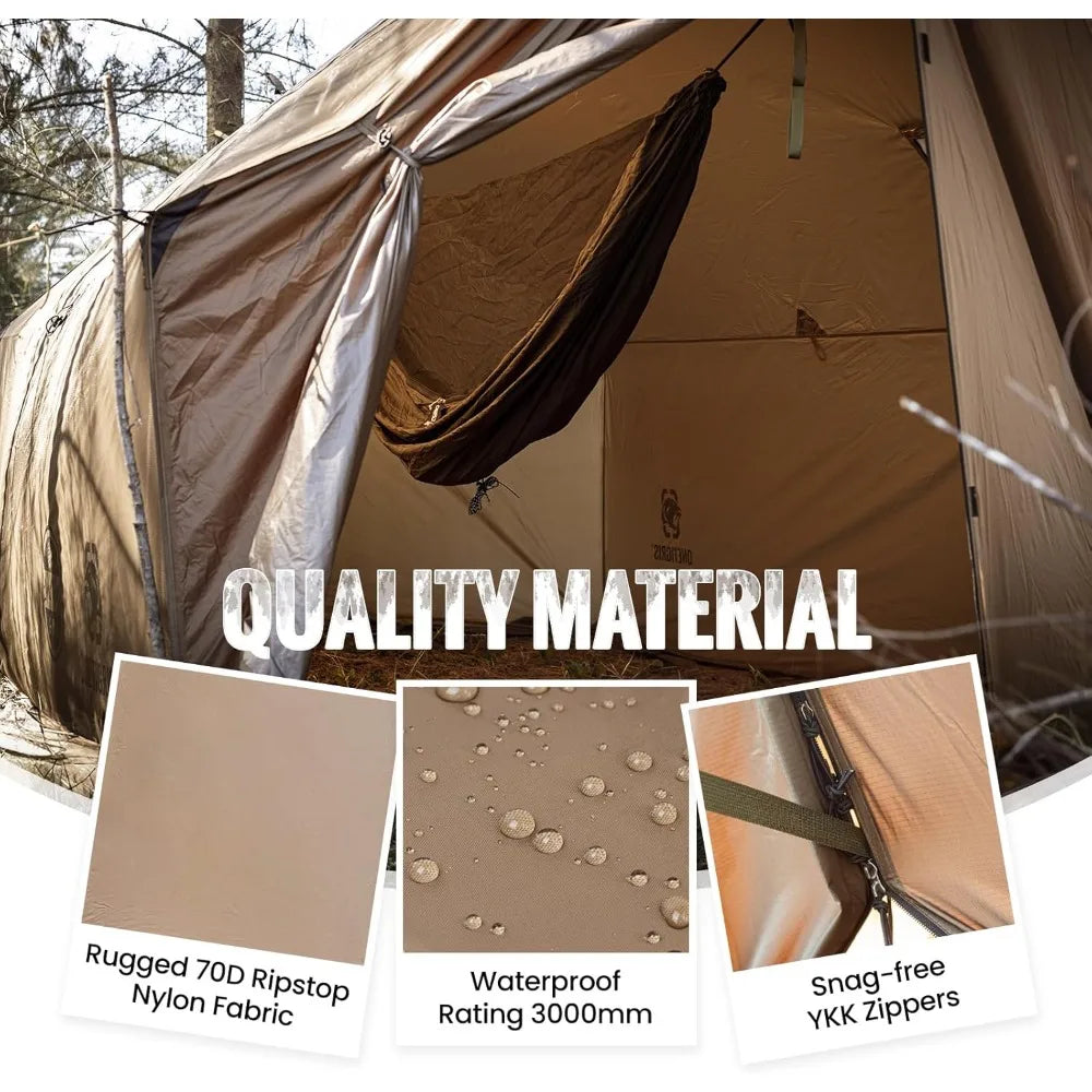 OneTigris Tegimen Hammock Tent With Stove Jack Snow Skirt