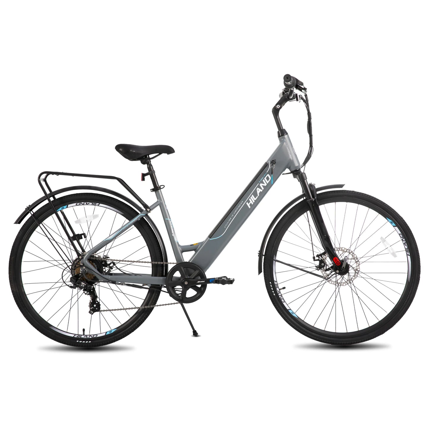 Hiland Electric Road Bike 250W Detachable Battery LCD Panel