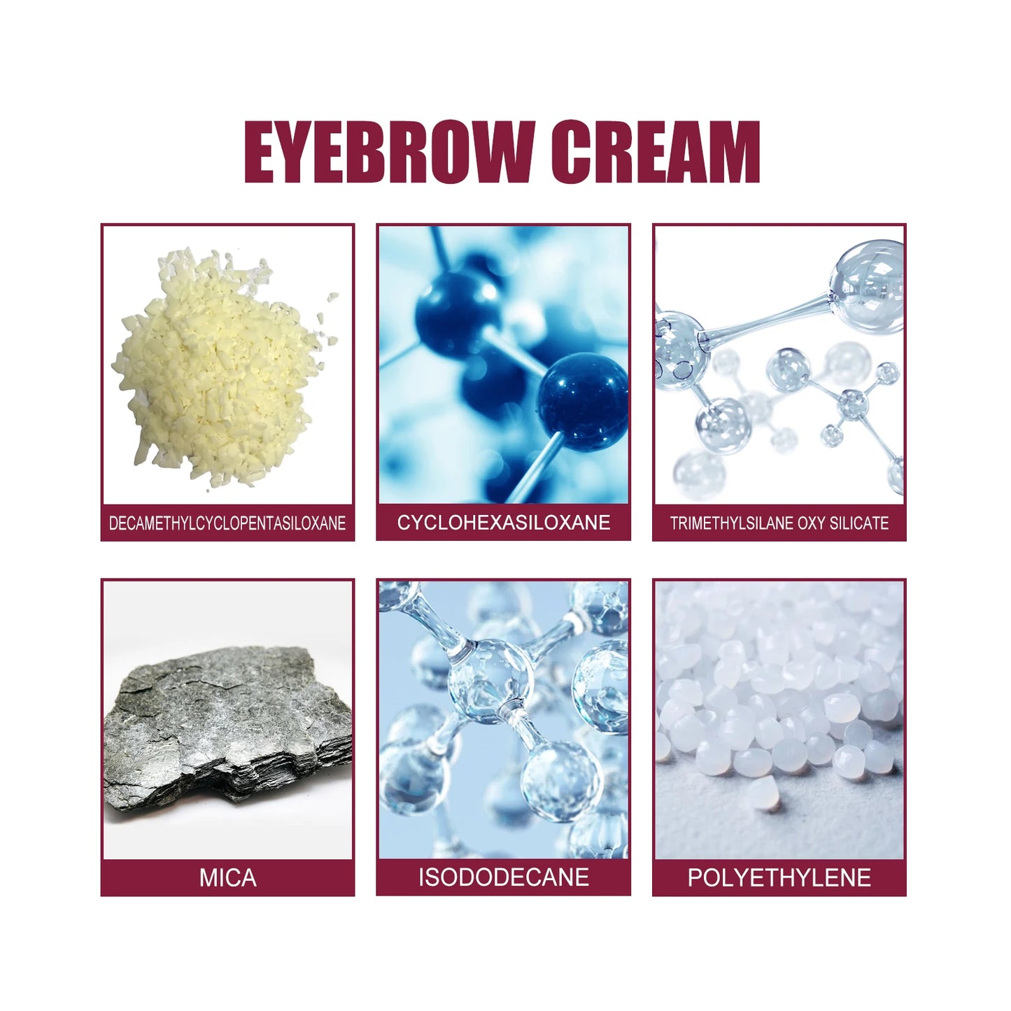 3 Color Eyebrow Eyeliner Gel Waterproof Long-lasting with Brush