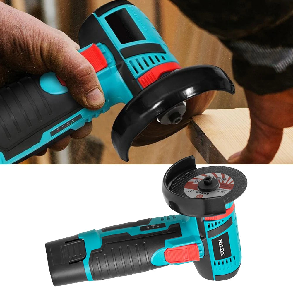 12V Mini Angle Grinder 19500RPM Cordless Diamond Cutting