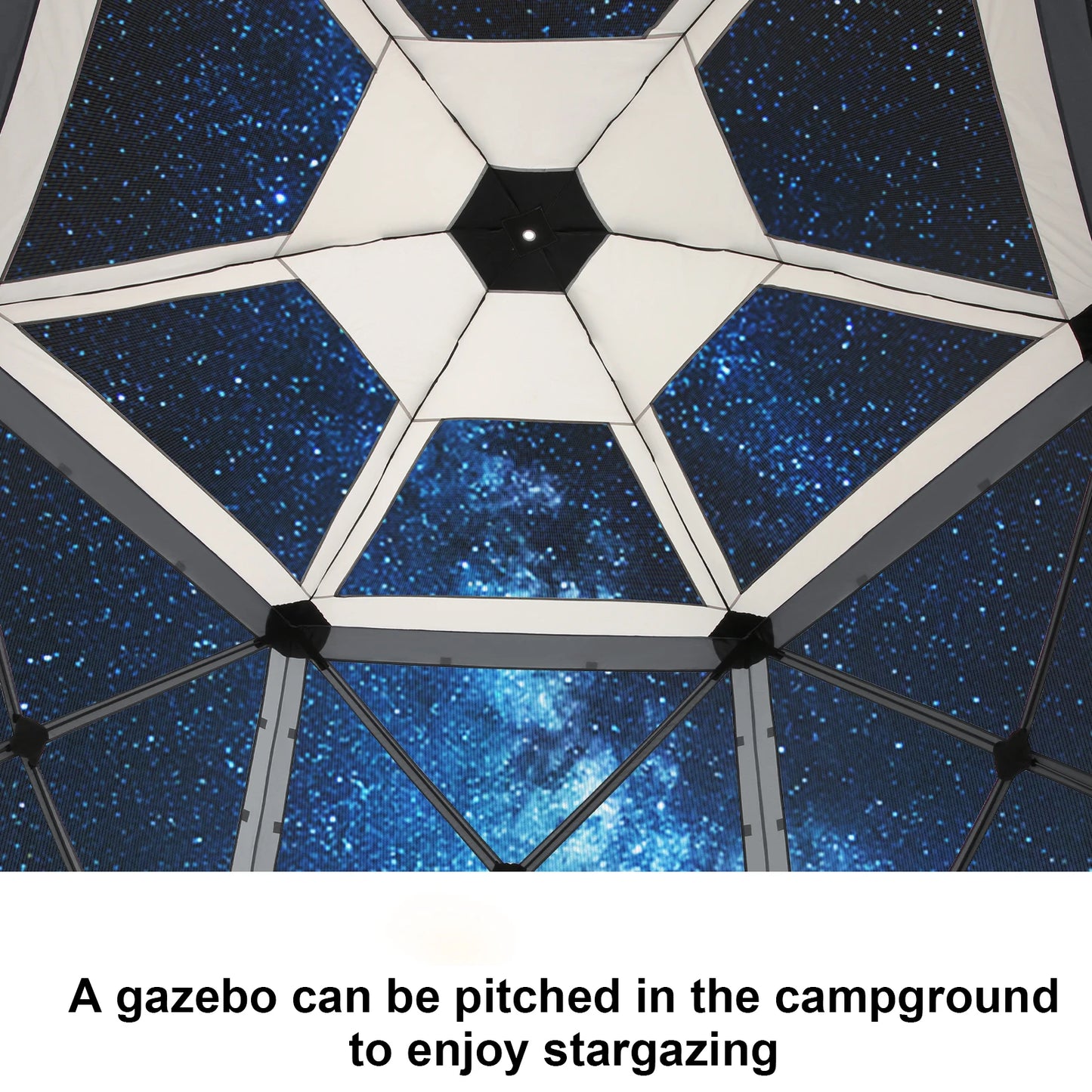 Pop Up Gazebo Screen Tent 12x12ft Outdoor Screened Gazebo with Removable Roof for Camping