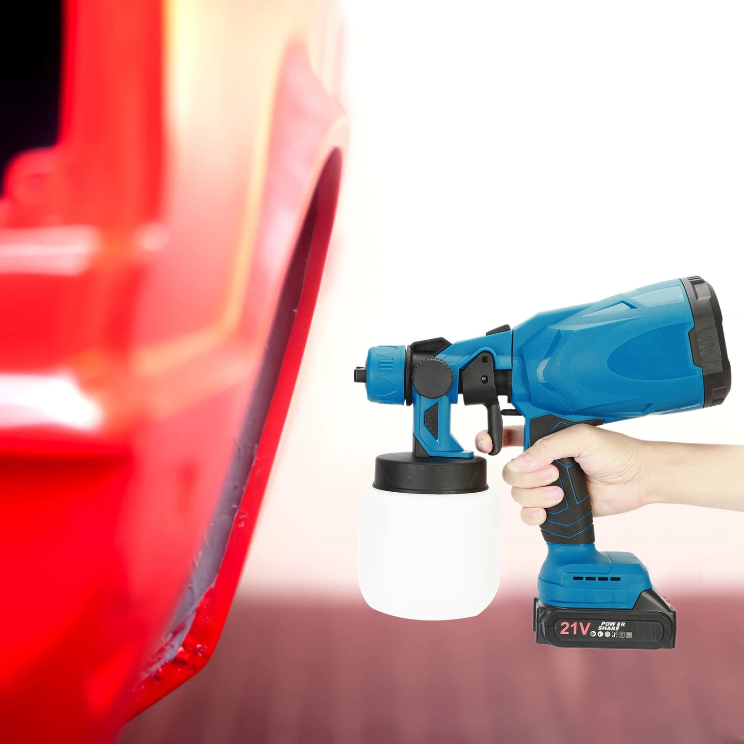 Mini Paint Sprayer With Ergonomic Handle 3 Spray Patterns