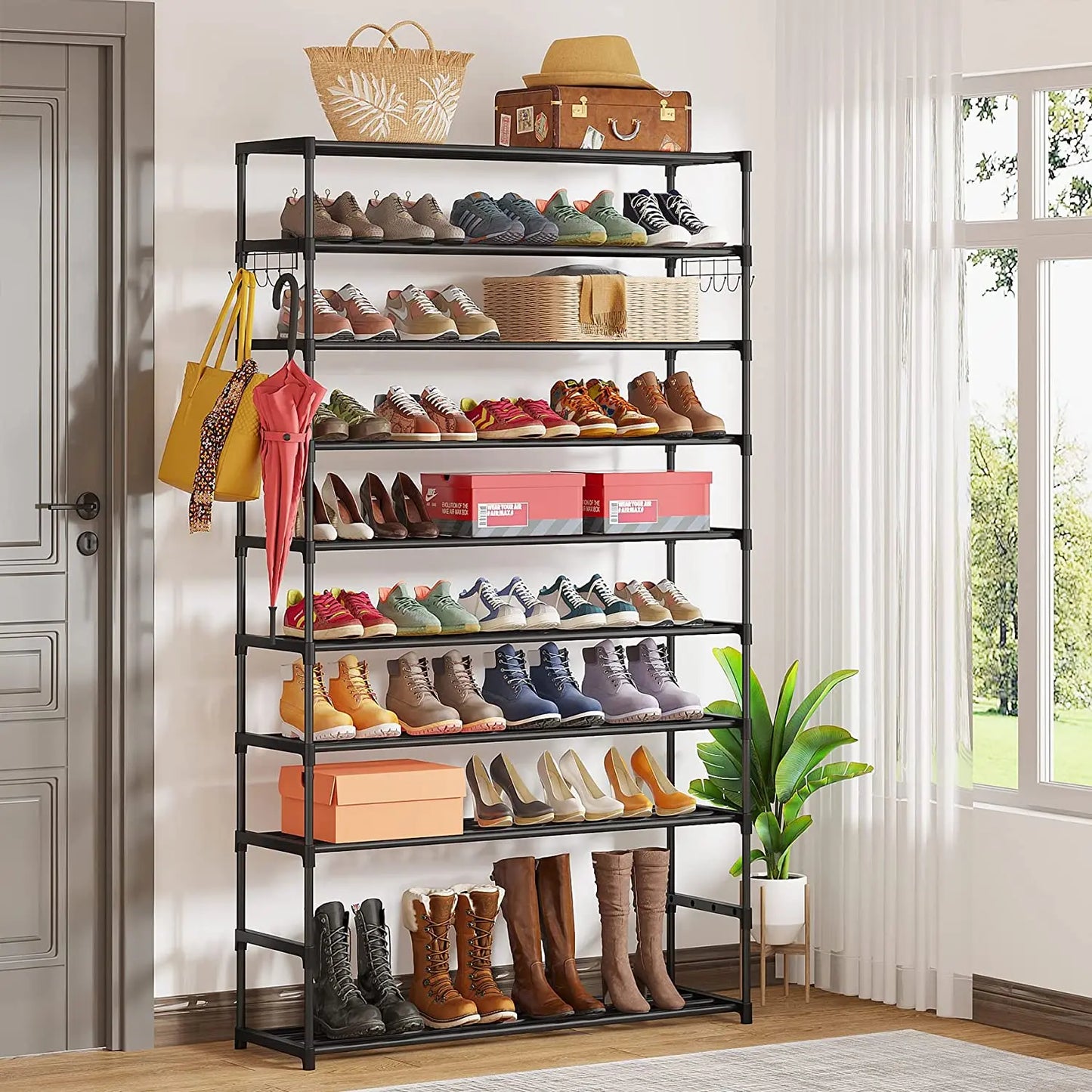 Multi Storage Rack Capacity Organizer Shoe Shelf 50 Pairs