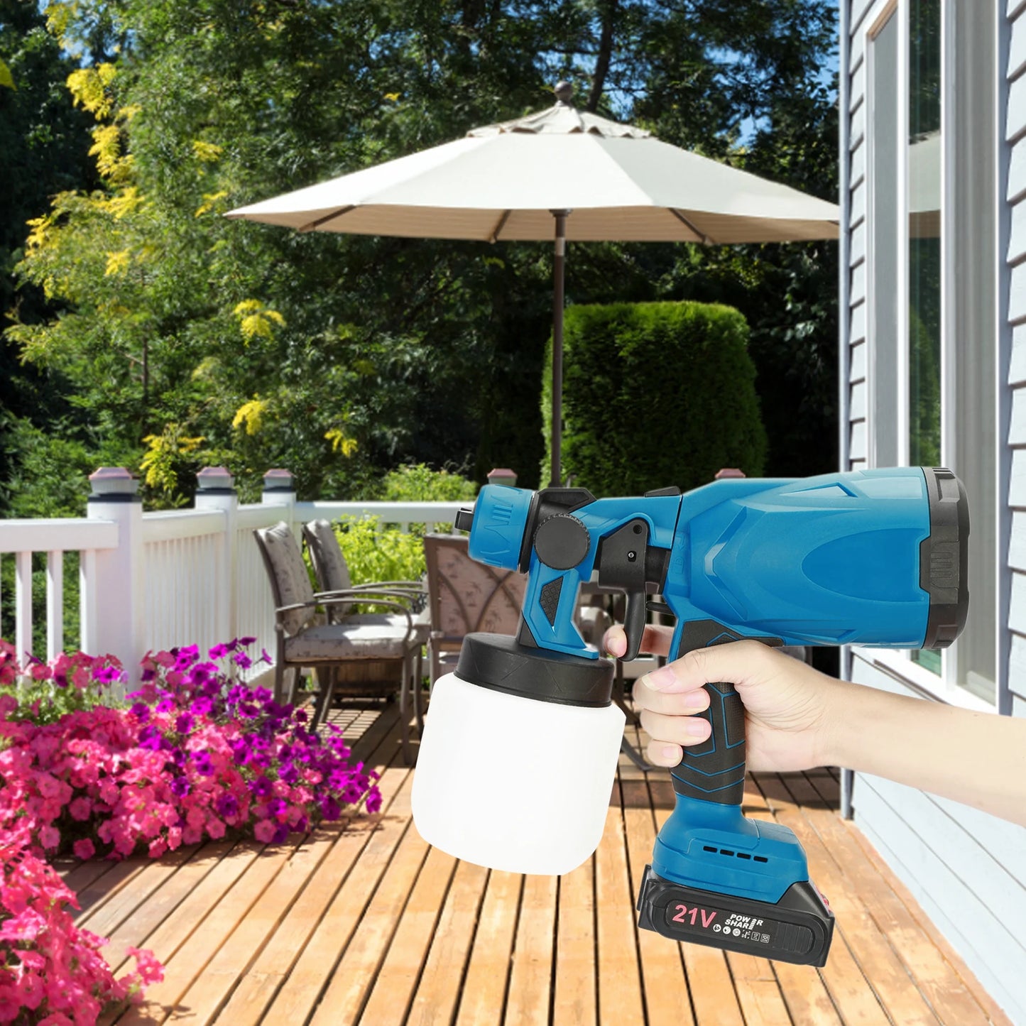 Mini Paint Sprayer With Ergonomic Handle 3 Spray Patterns