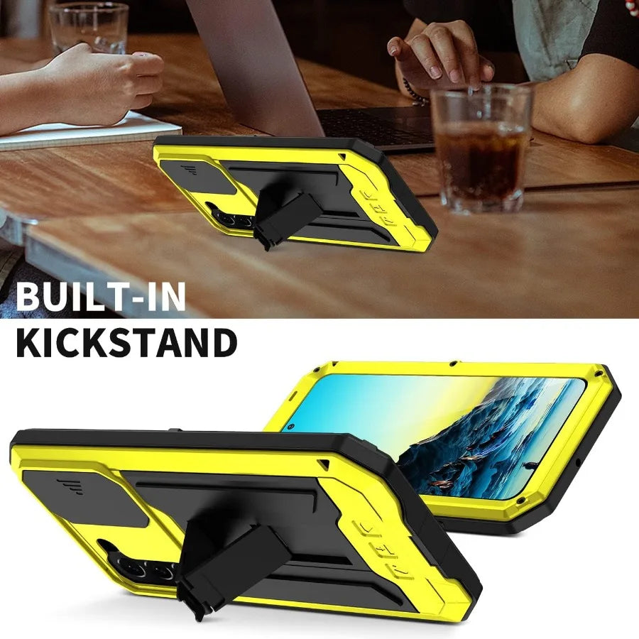For Samsung S22 Plus S22Ultra Rugged Aluminum Metal Case