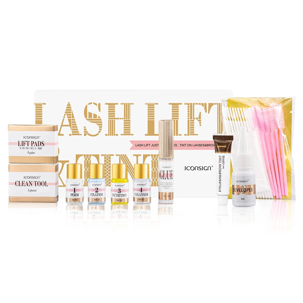 Professional Eyelash Lifting and Tinting Makeup Tools Kit for Curling and Lengthening