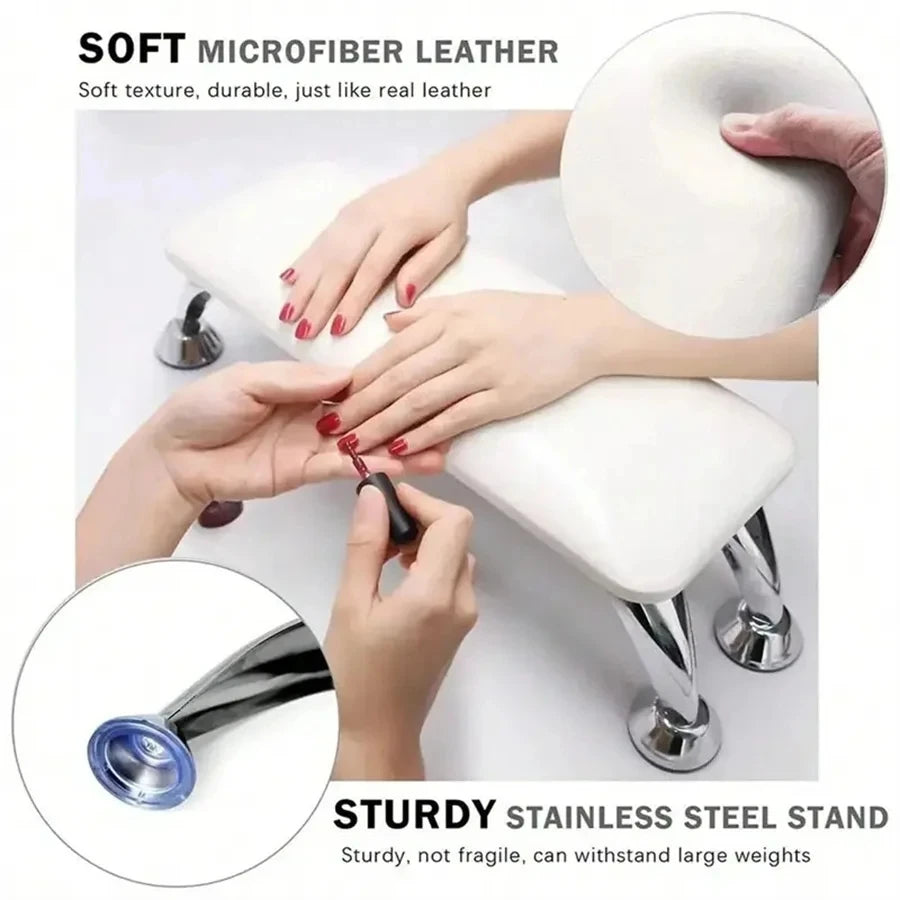 High Quality Professional Large Nail Armrest Pillow PU Leather