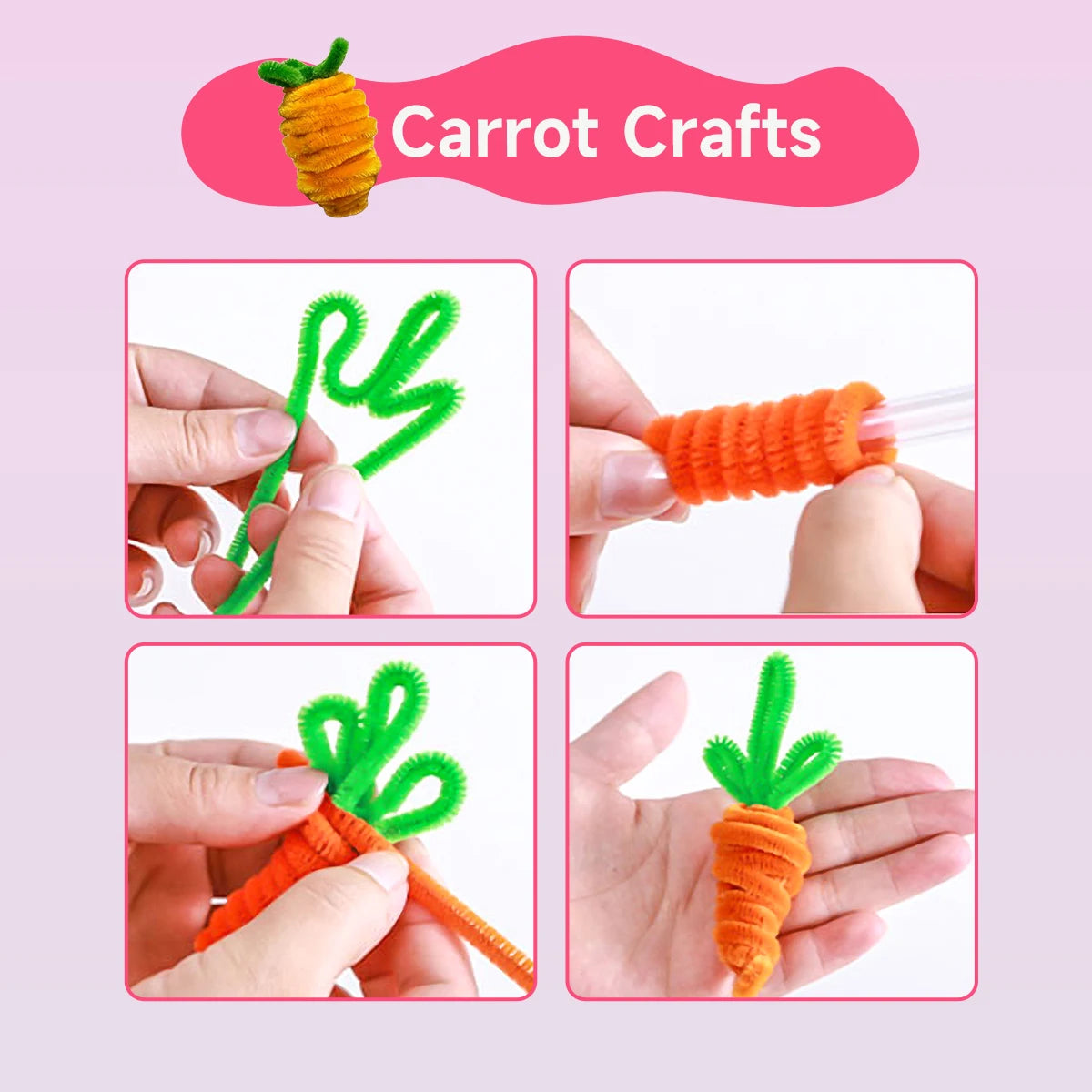 900pcs Multi-color Chenille Stems, Pipe Cleaners Craft Material, Creative Hair Band, Handmade DIY Twisting Stick Arts Decoration