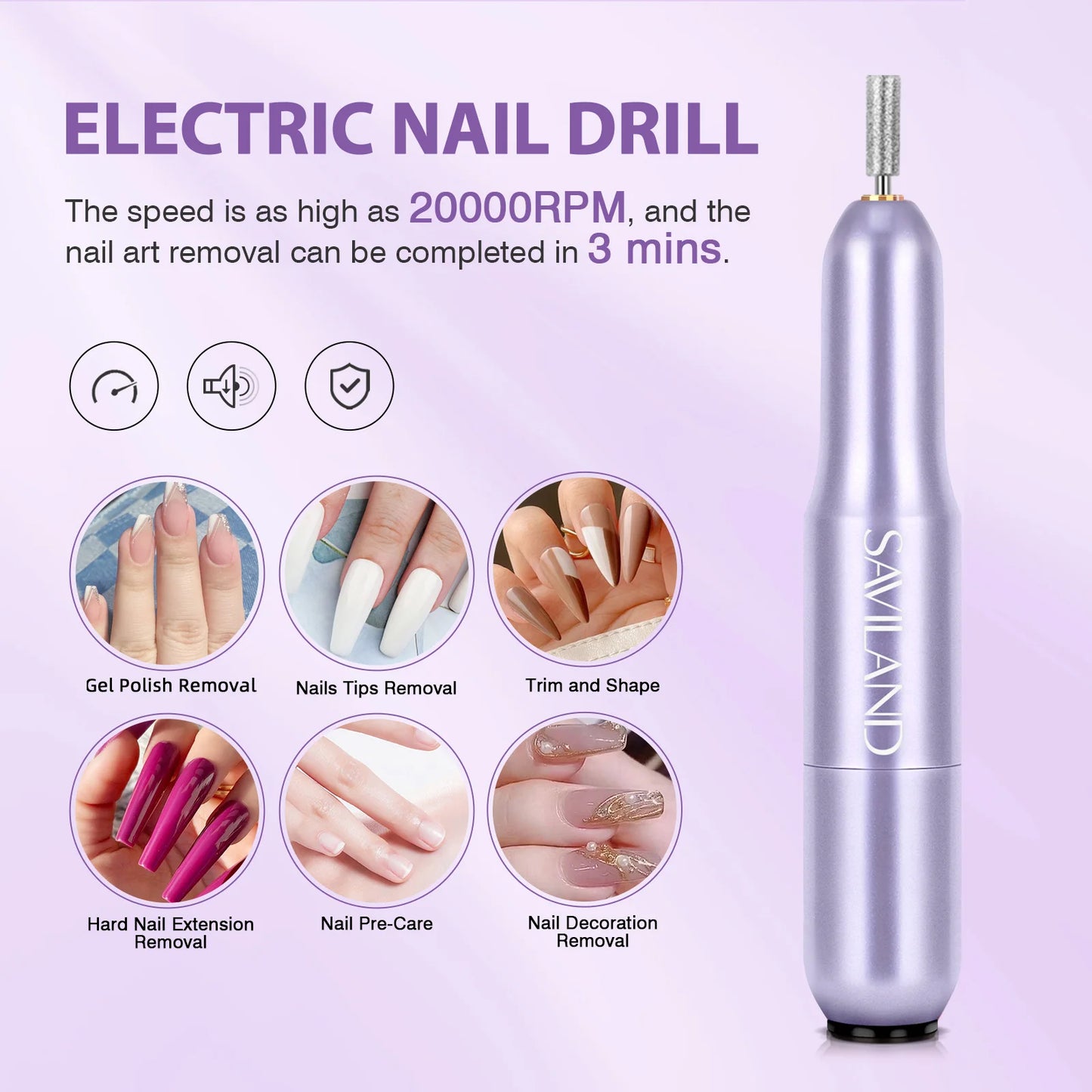 SAVILAND Gel X Nail Kit 500pcs Long Coffin Nail Tips