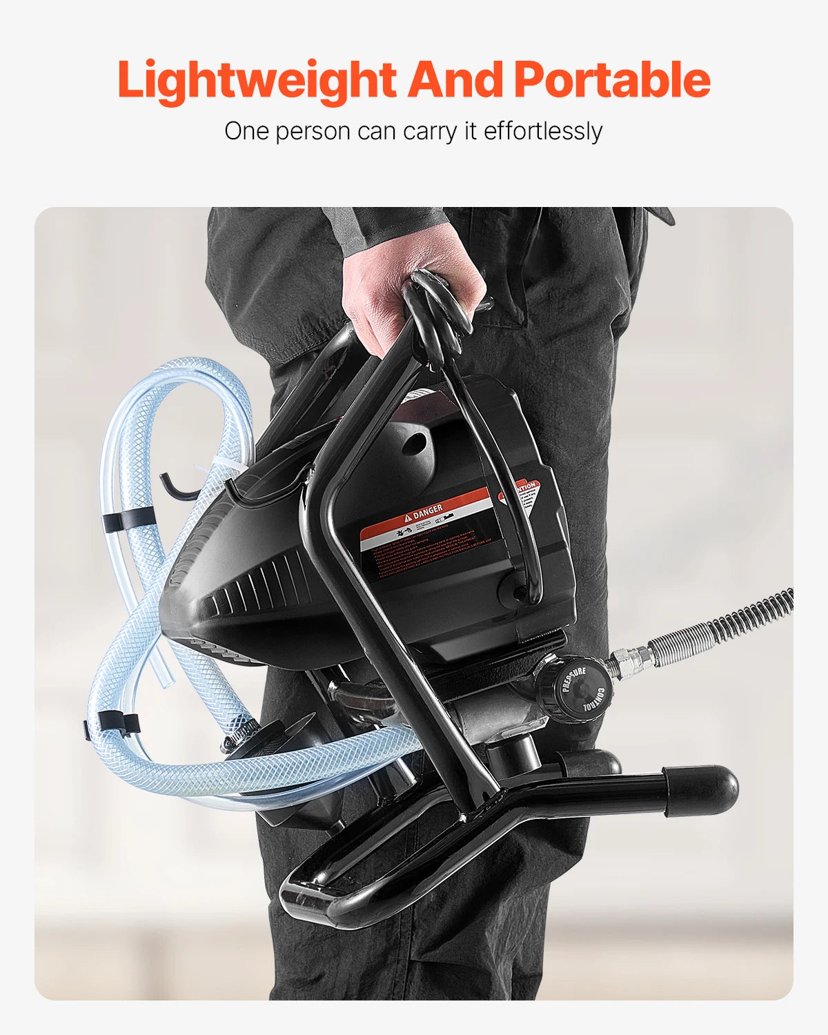 SucceBuy Stand Airless Paint Sprayer 650W 3000 PSI Electric