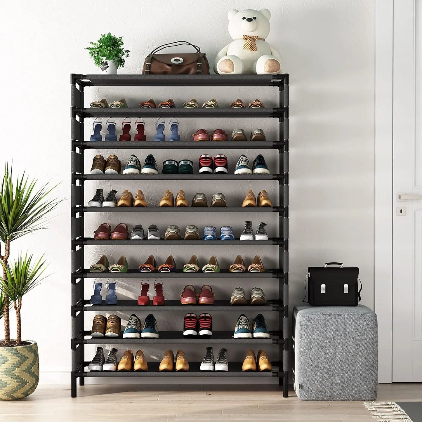 Multi Storage Rack Capacity Organizer Shoe Shelf 50 Pairs