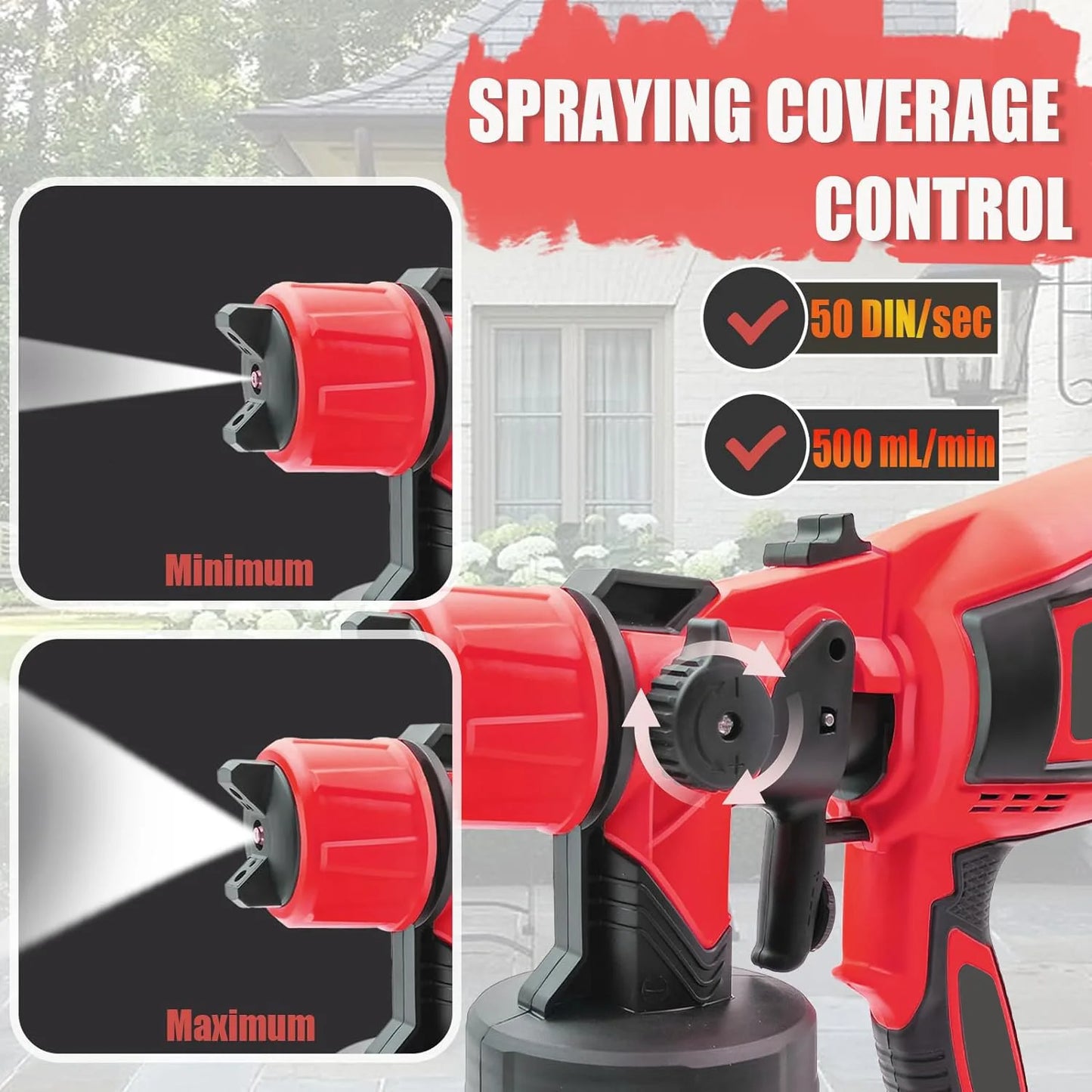 Cordless HVLP Paint Sprayer for M18 18V 1000ML Tool