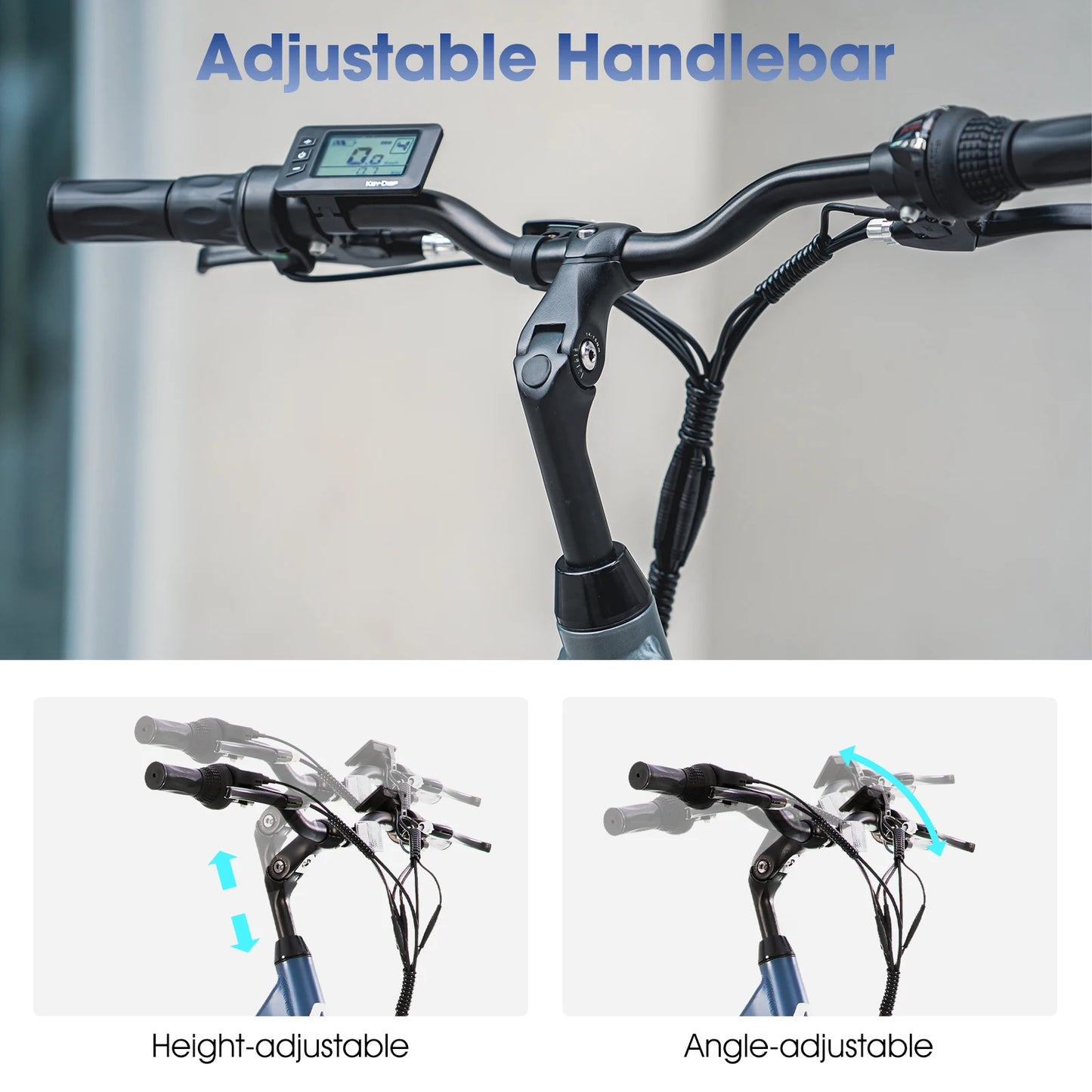 Hiland Electric Road Bike 250W Detachable Battery LCD Panel