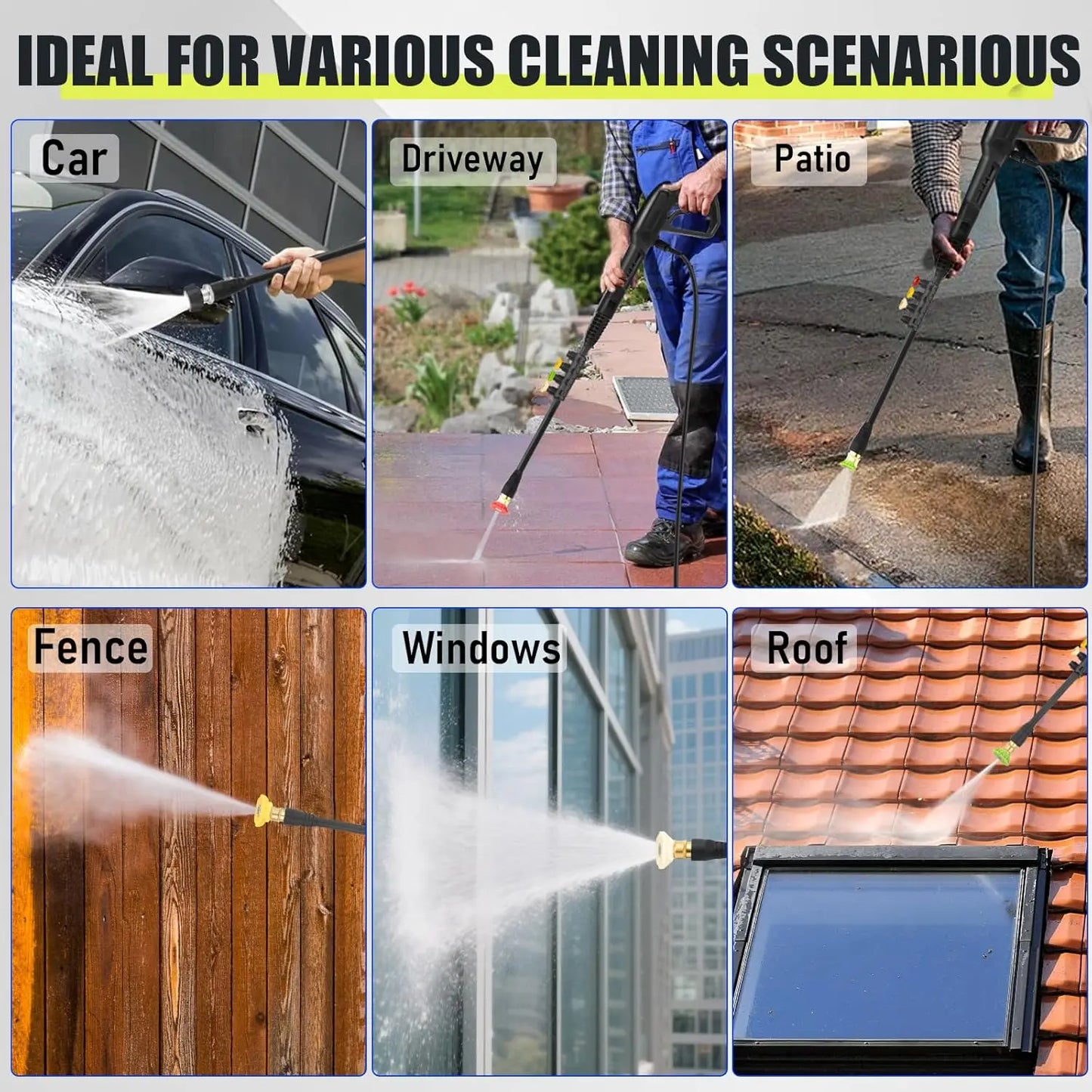 Portable Electric High Pressure Washer 2.5 GPM Car Wash