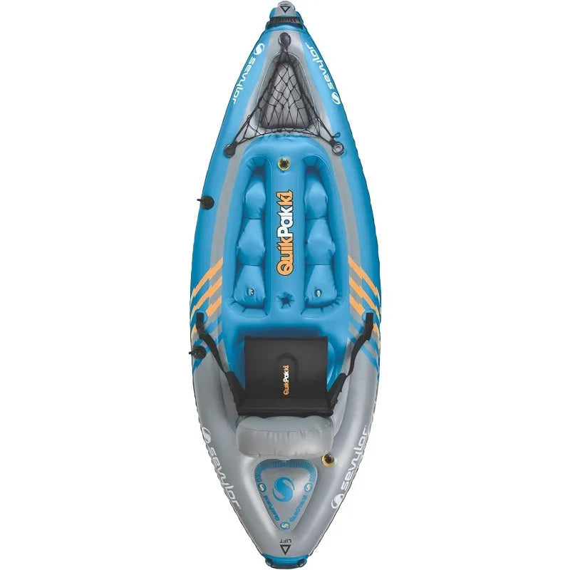 Sevylor QuickPak K1 One Person Inflatable Kayak PVC Backpack