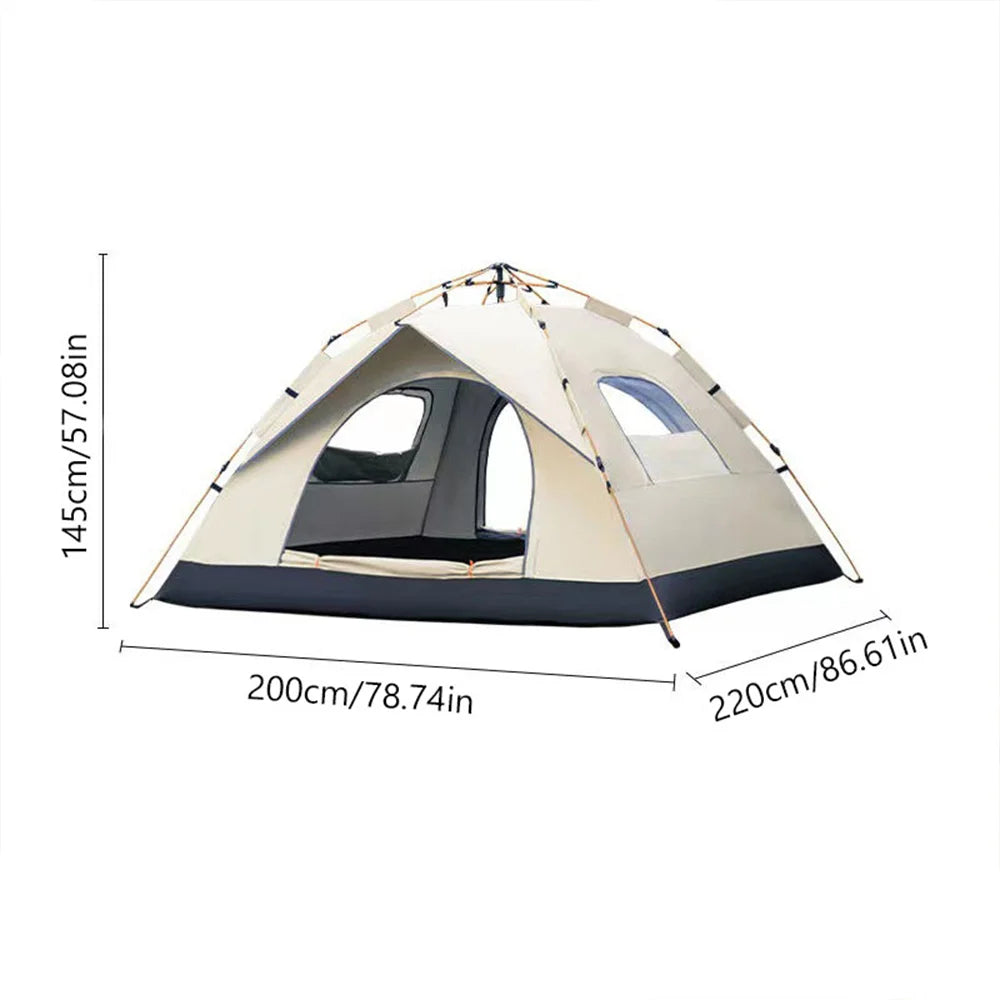 Automatic Quick Opening Camping Tent Two Doors And Windows
