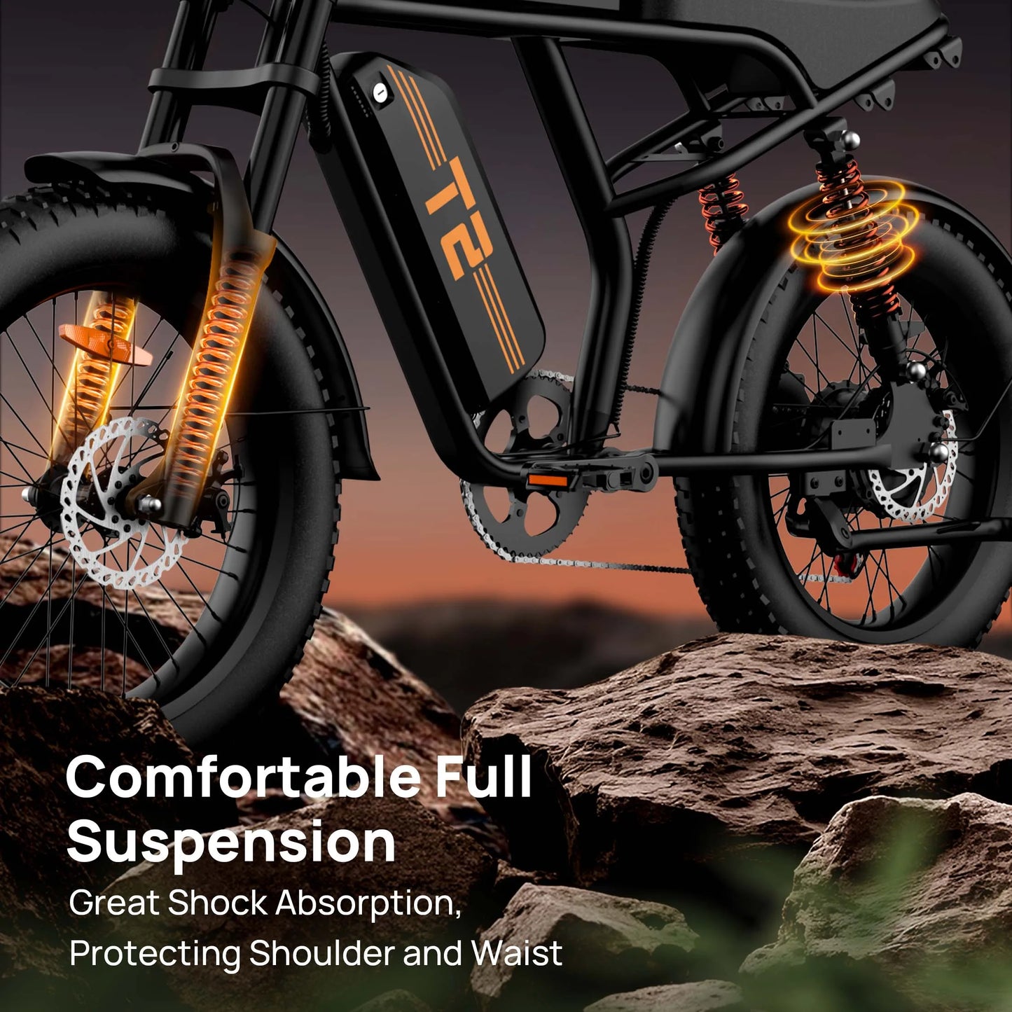 Peak 1500W Electric Mountain Bike Removable 48V Battery