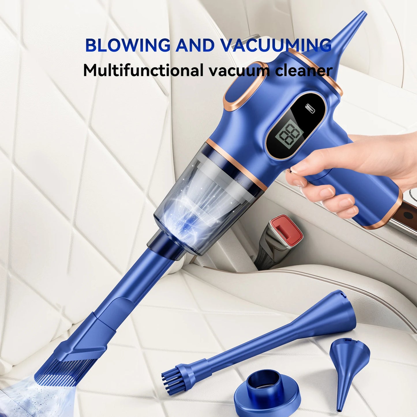 BELIBUY Wireless Car Vacuum Cleaner High-Power Mini Carpet Cleaner